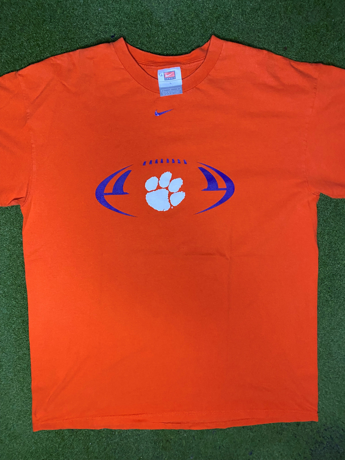 00s Clemson Tigers - Vintage College T Shirt (Large) - Gametime Vintage