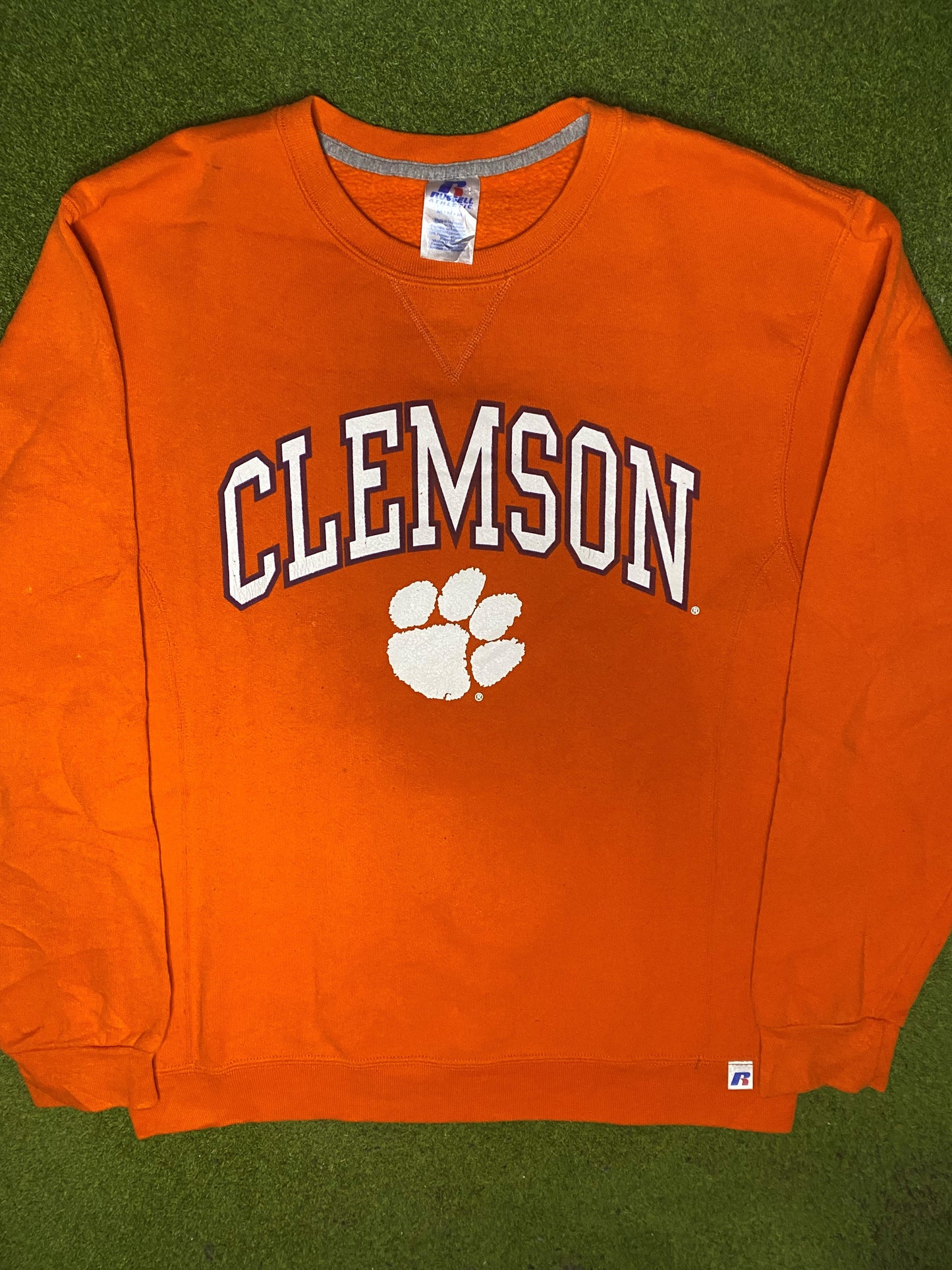 00s Clemson Tigers - Vintage College Sweatshirt (Medium) - Gametime Vintage
