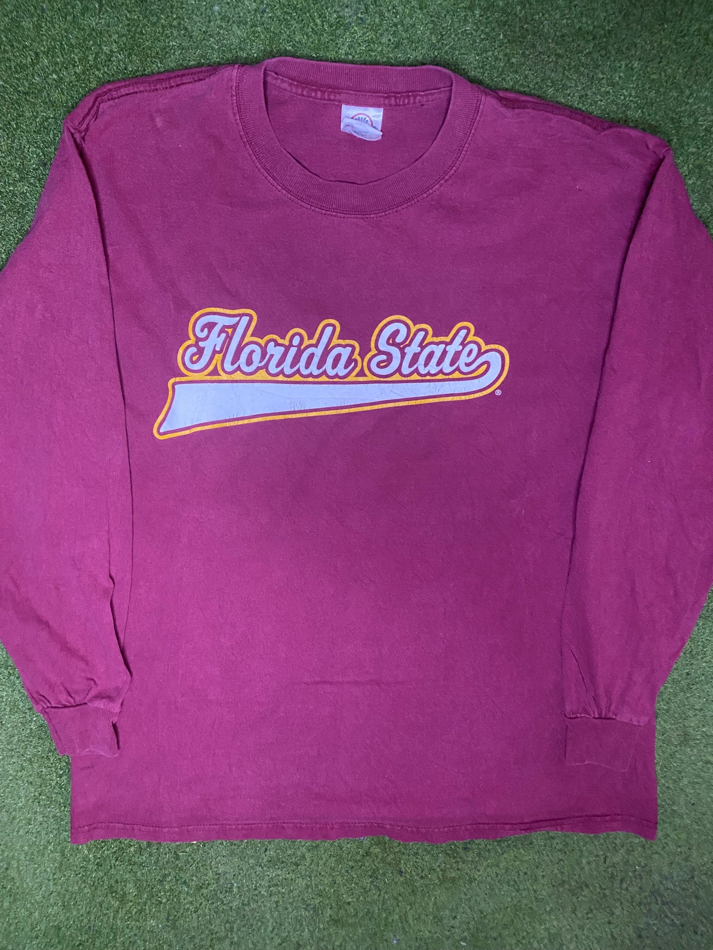 00s Florida State Seminoles - Vintage College Long Sleeve (Large) - Gametime Vintage