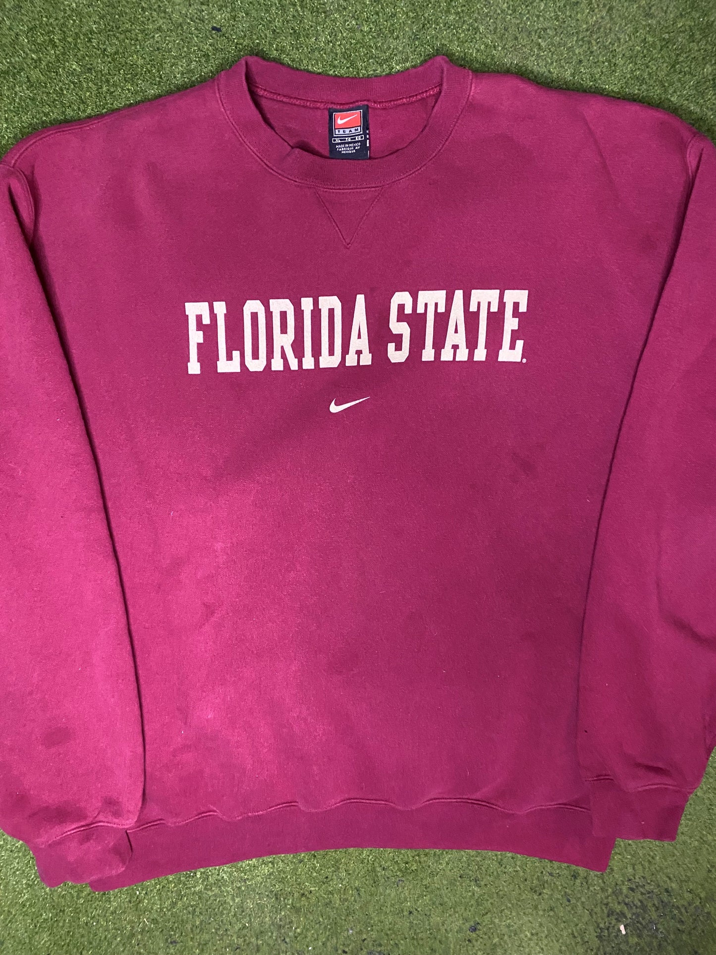 00s Florida State Seminoles - Vintage College Sweatshirt (XL) - Gametime Vintage