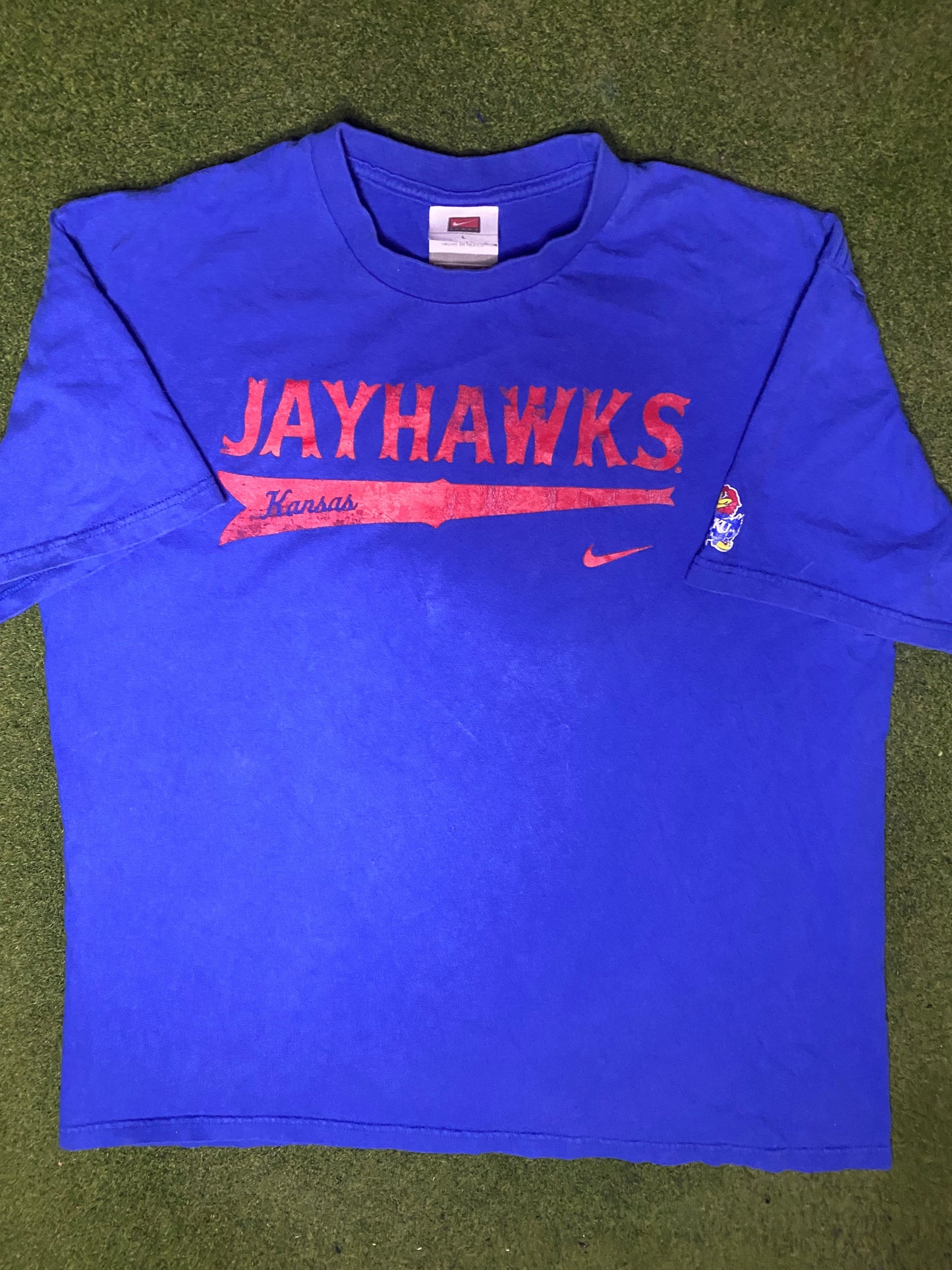 00s Kansas Jayhawks - Vintage College Tee (Large) - Gametime Vintage
