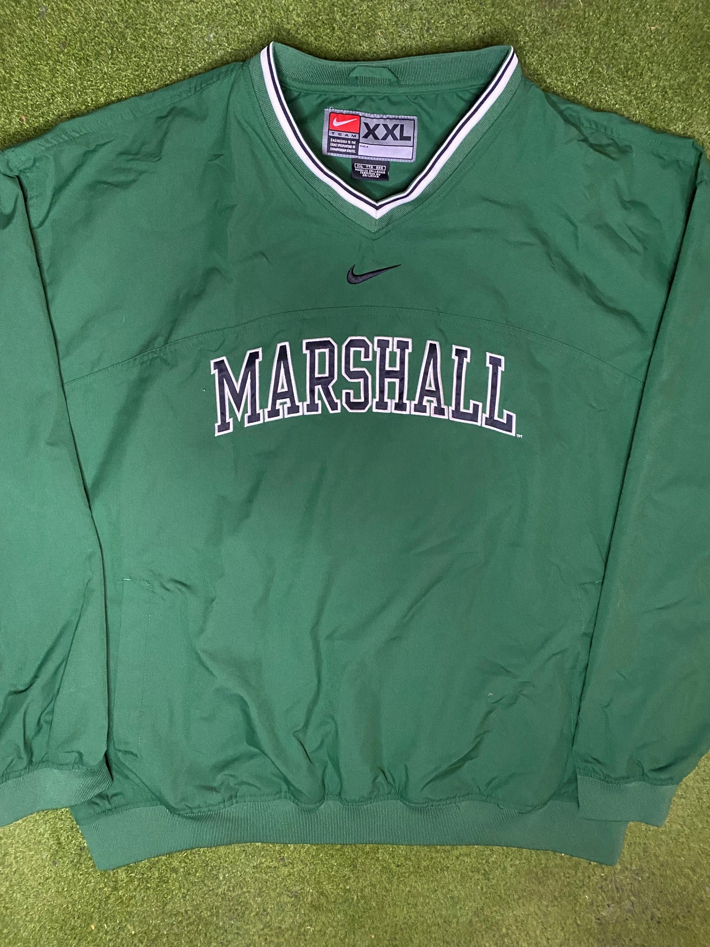 00s Marshall Thundering Herd - Nike - Vintage College Pullover (2XL) - Gametime Vintage