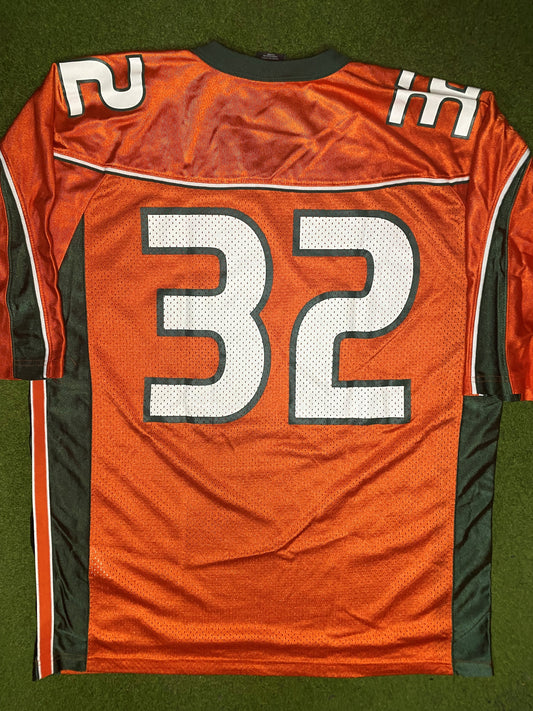 00s Miami Hurricanes - Nike - Vintage College Football Jersey (Large) - Gametime Vintage