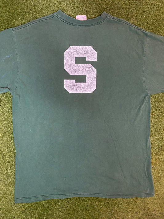 00s Michigan State Spartans - Nike - Vintage College T-Shirt (Large) - Gametime Vintage