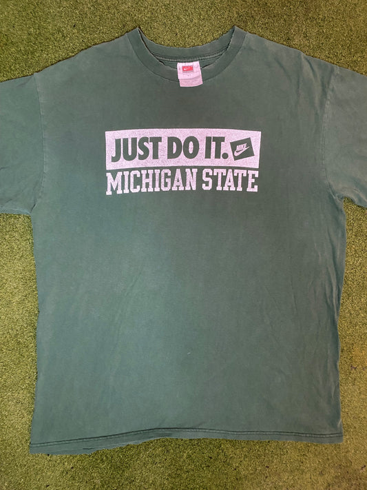 00s Michigan State Spartans - Nike - Vintage College T-Shirt (Large)