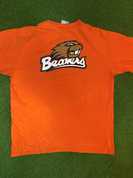 00s Oregon State Beavers - Nike - Double Sided - Vintage College T-Shirt (Medium) - Gametime Vintage