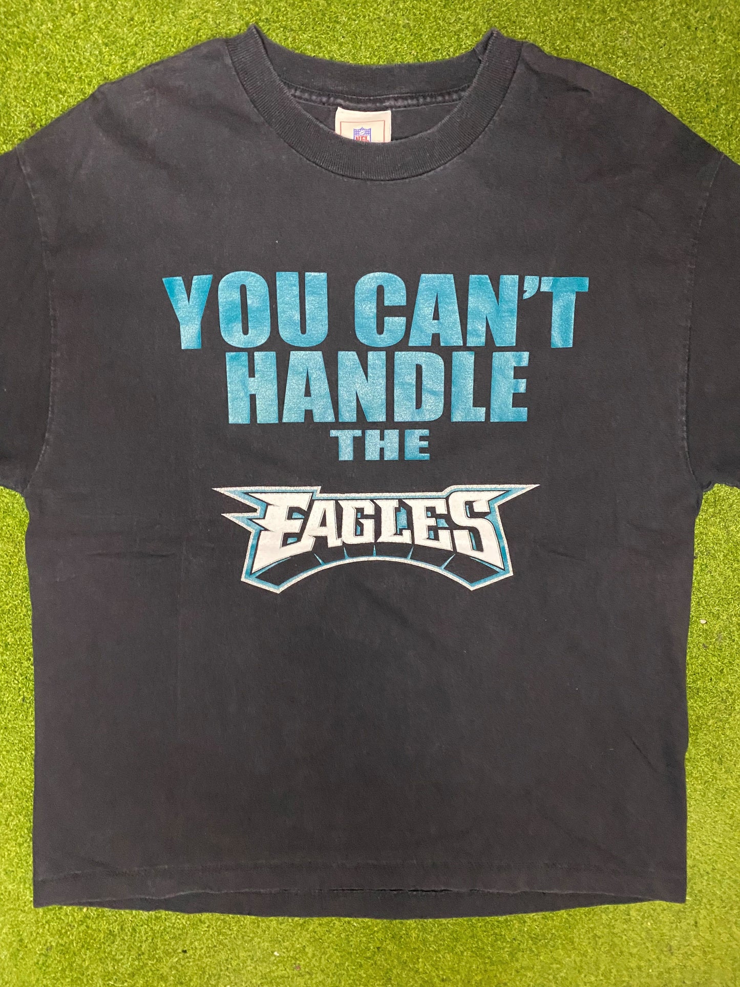 00s Philadelphia Eagles - You Can't Handle - Vintage NFL T-Shirt (Large) - Gametime Vintage