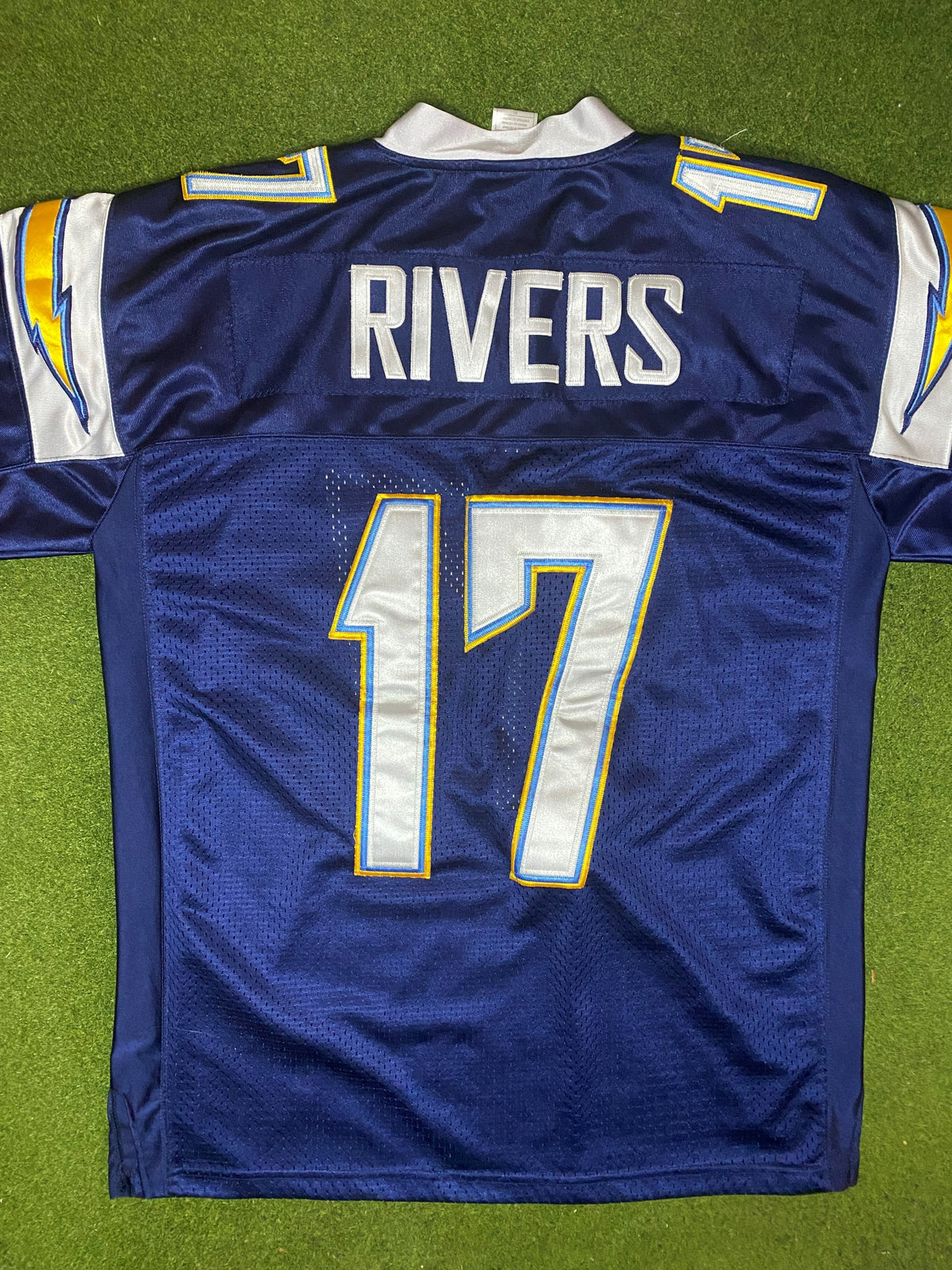 00s San Diego Chargers - Phillip Rivers#24 - Reebok On Field - Vintage NFL Jersey (50) - Gametime Vintage