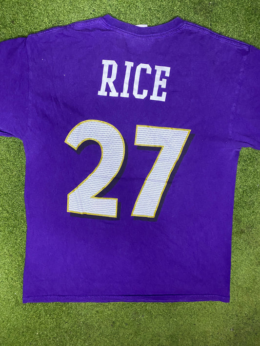 00s Baltimore Ravens - Ray Rice - Vintage NFL T-Shirt (Medium) - Gametime Vintage