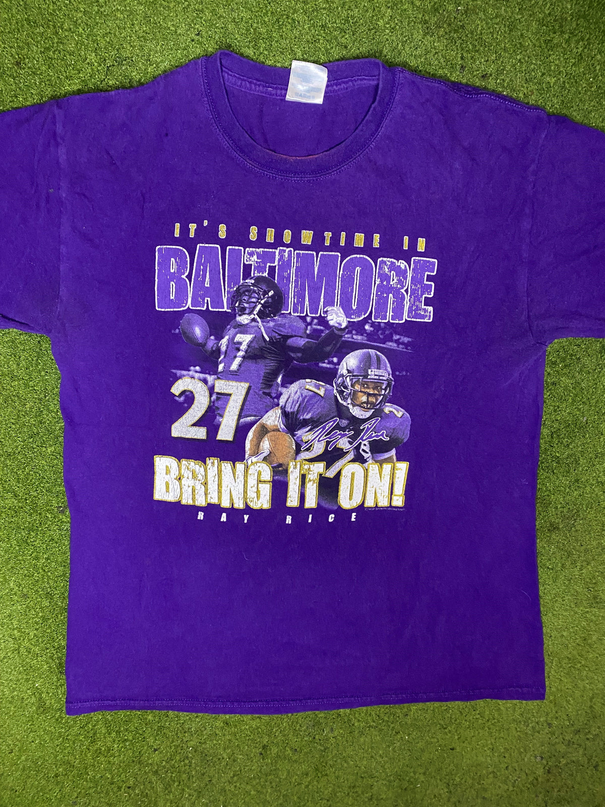 00s Baltimore Ravens - Ray Rice - Vintage NFL T-Shirt (Medium) - Gametime Vintage