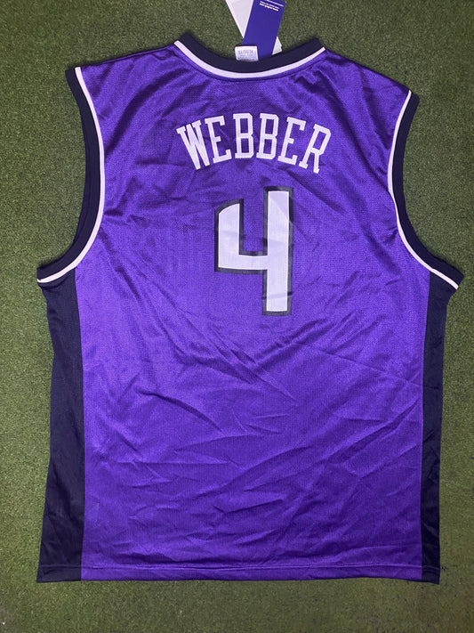 00s Sacramento Kings - Chris Webber #4 - Reebok NWT - Vintage NBA Jersey (XL) - Gametime Vintage