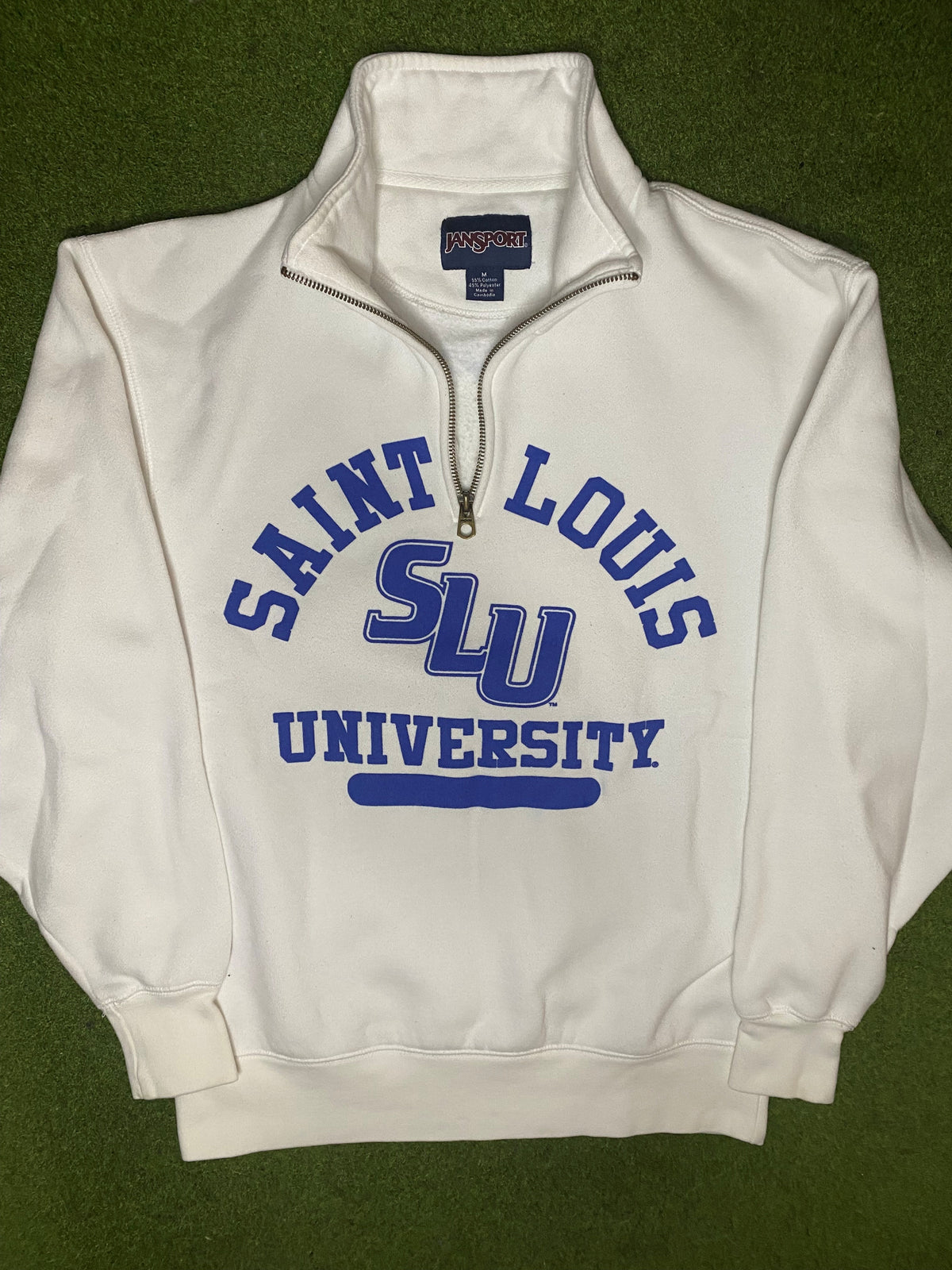 00s St. Louis Billikens - Vintage College 3/4 Zip (Medium) - Gametime Vintage