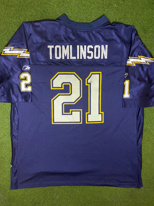 00s San Diego Chargers - LaDainian Tomlinson #21 - Reebok - Vintage NFL Jersey (2XL) - Gametime Vintage