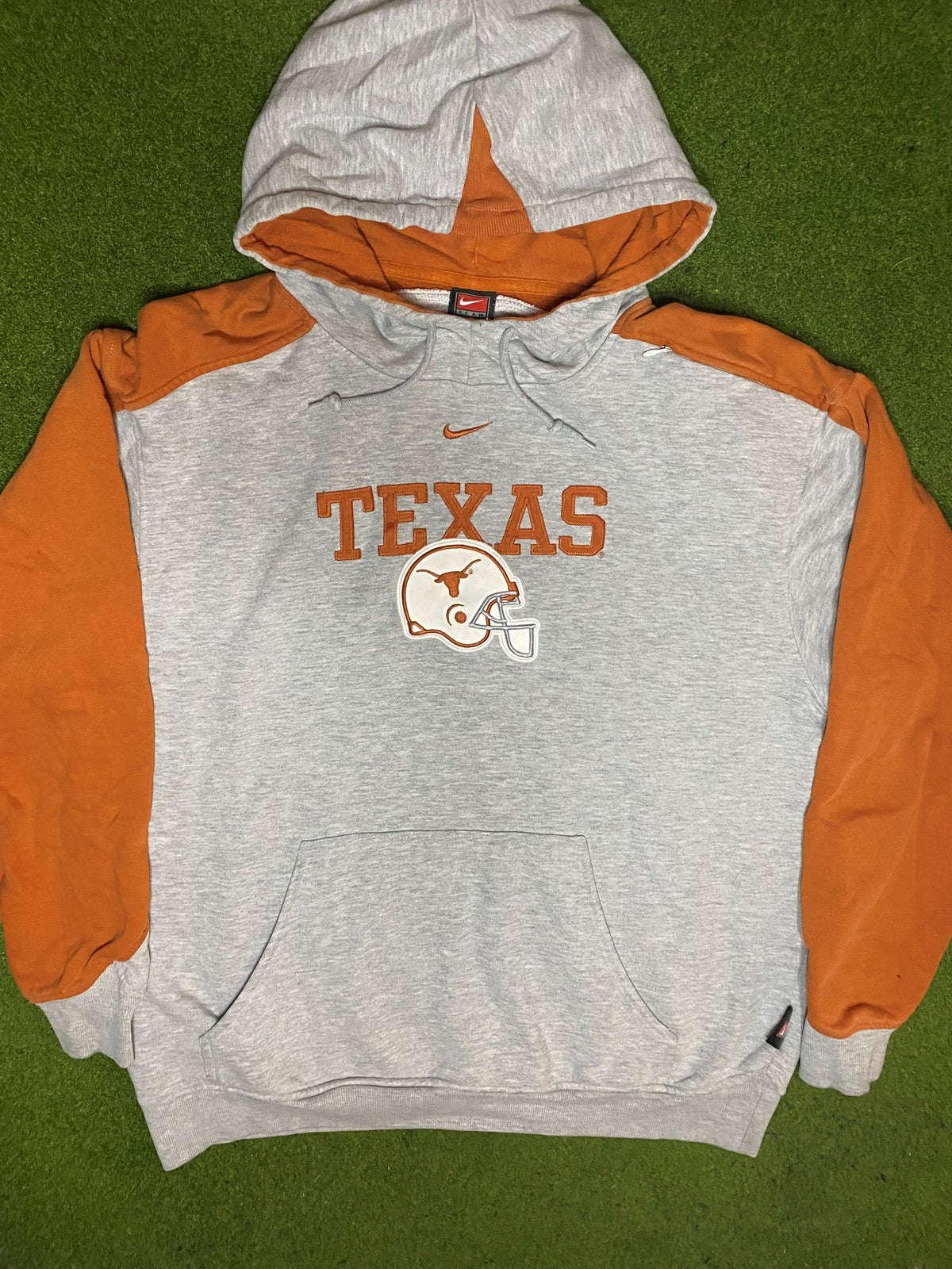 00s Texas Longhorns - Nike - Vintage College Hoodie (Large) - Gametime Vintage