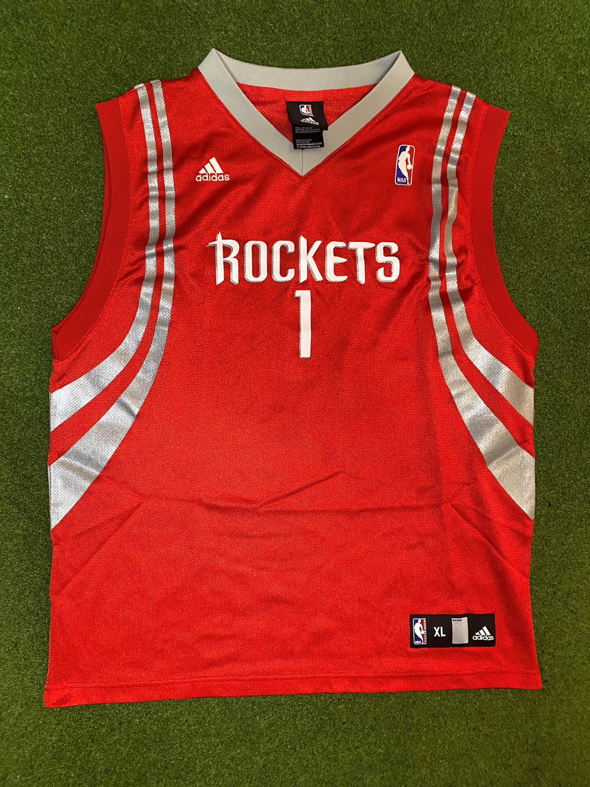00s Houston Rockets - Tracy McGrady #1 - Adidas - Vintage NBA Jersey (Youth XL) - Gametime Vintage