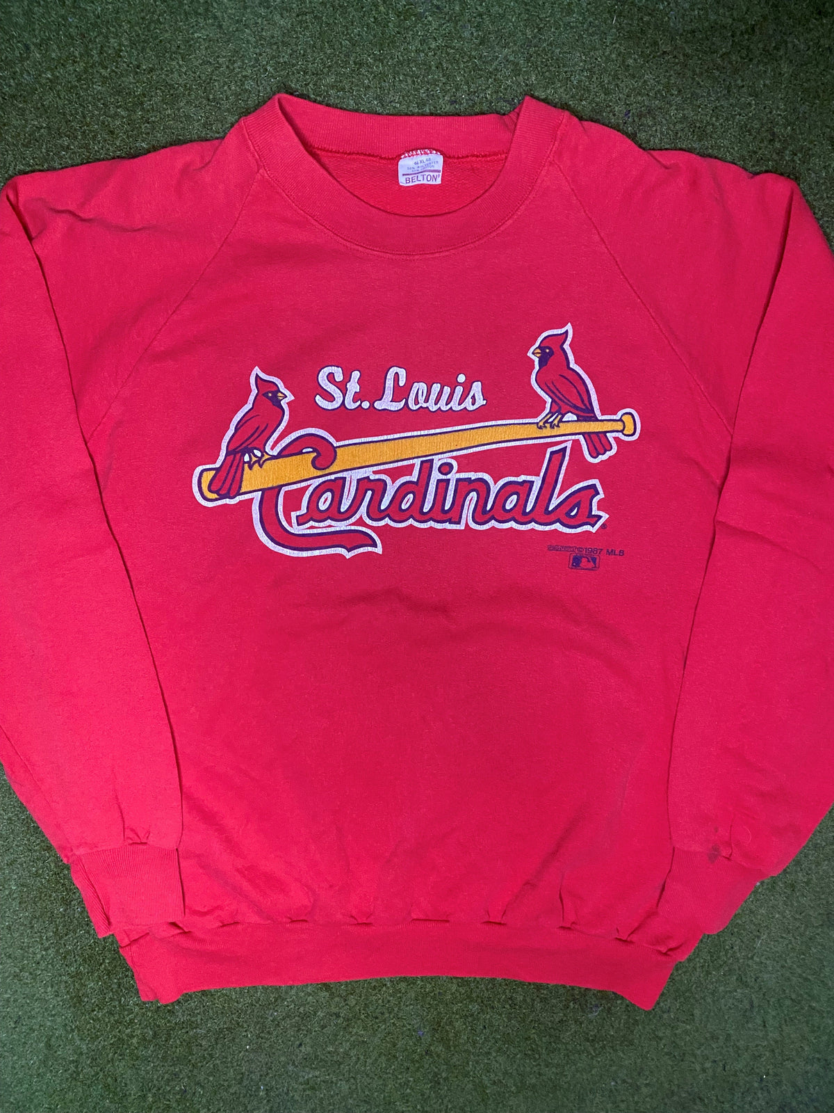 1987 St. Louis Cardinals - Vintage MLB Sweatshirt (XL) - Gametime Vintage