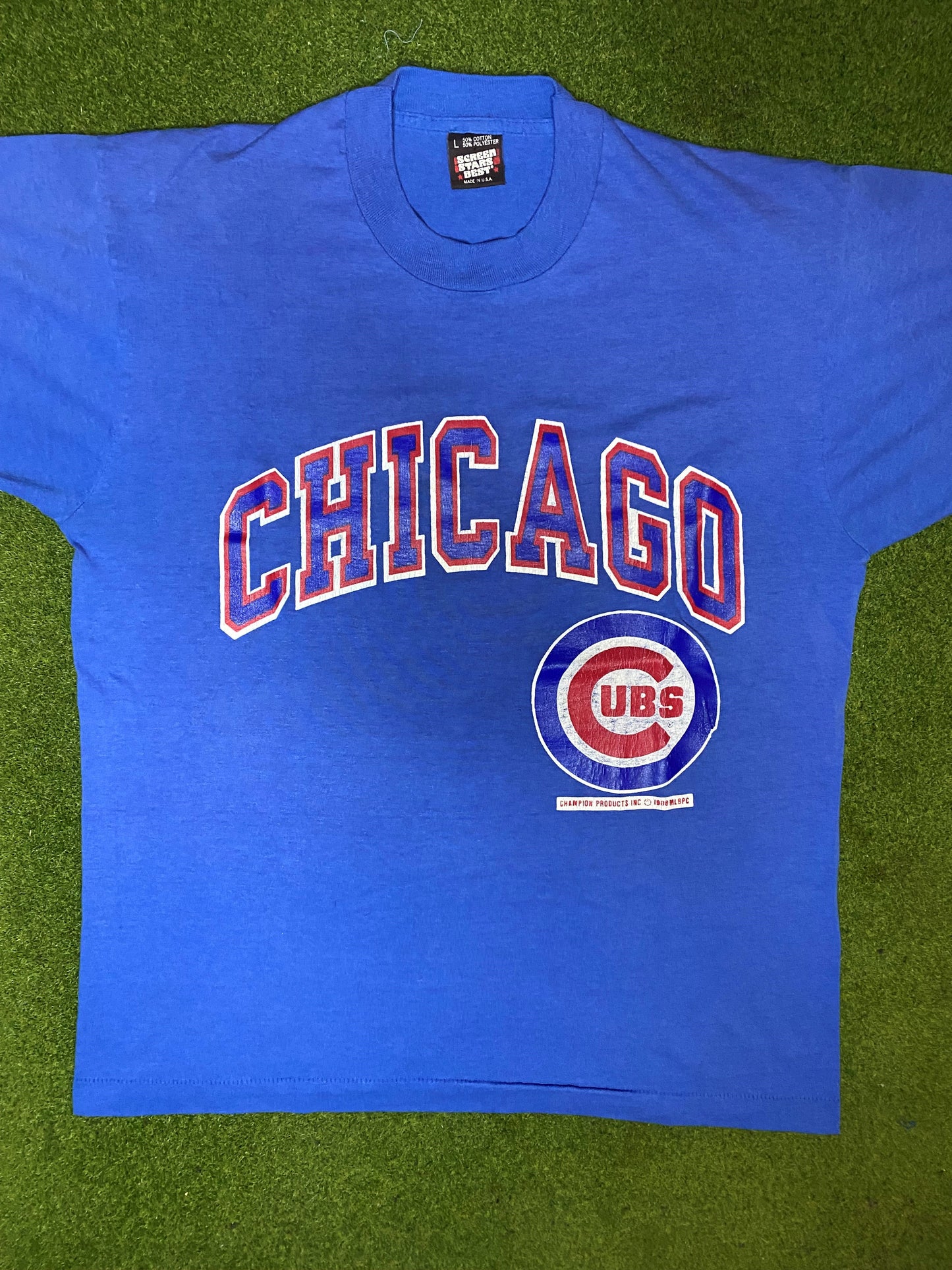 1988 Chicago Cubs - Vintage MLB T-Shirt (Large) - Gametime Vintage
