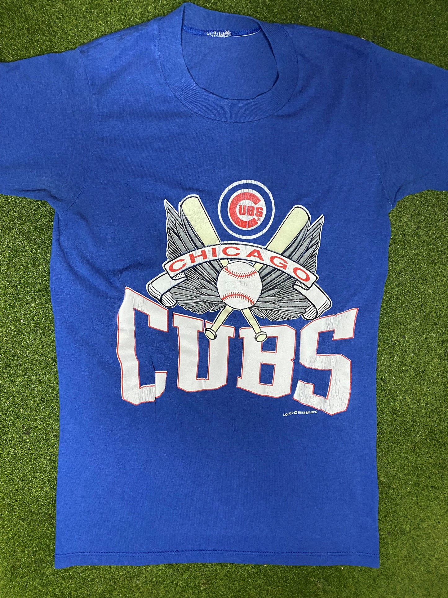 1988 Chicago Cubs - Vintage MLB T-Shirt (Small) - Gametime Vintage