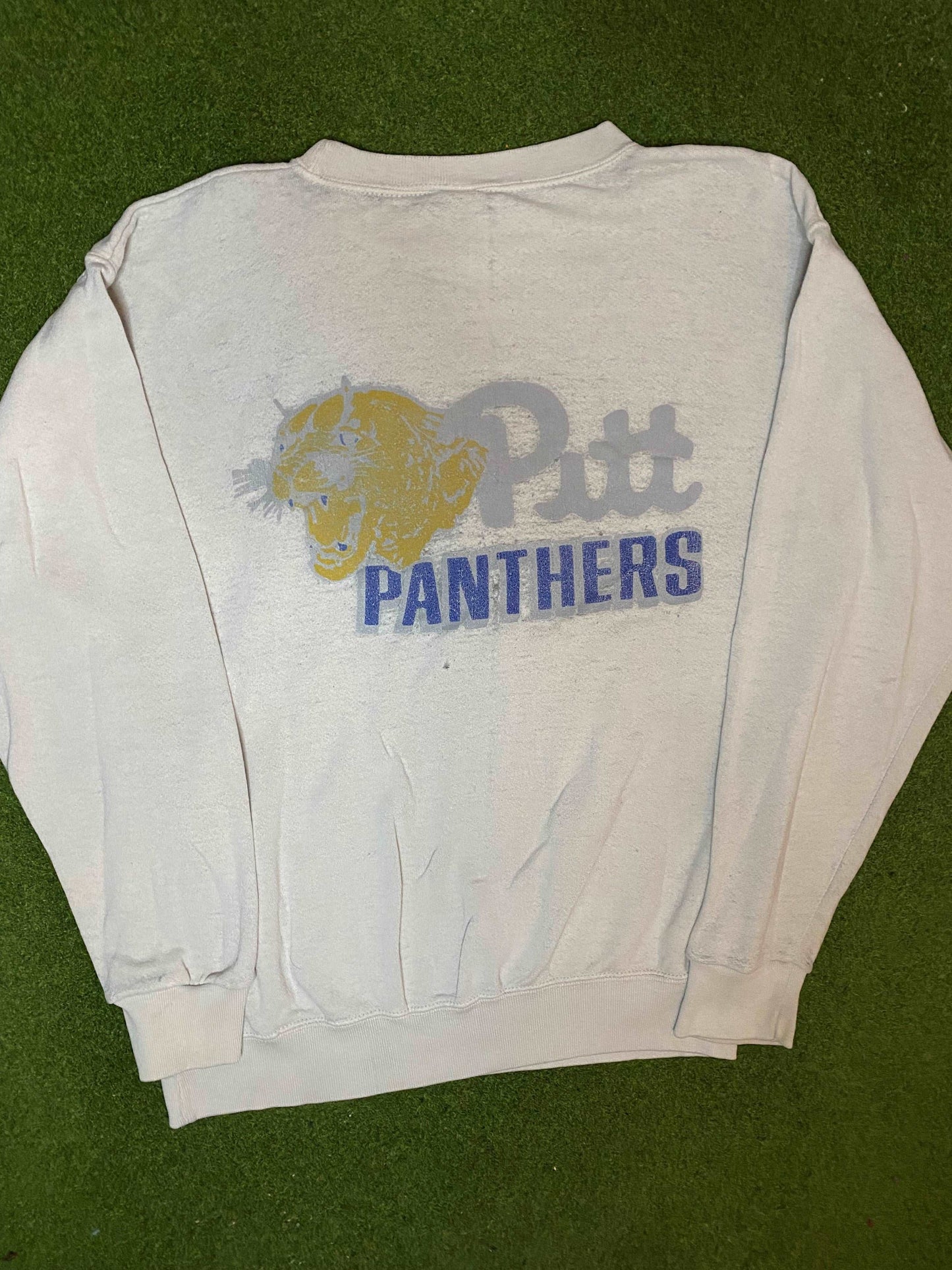 1988 Pittsburgh Panthers - Vintage College Crewneck Sweatshirt (XL) - Gametime Vintage
