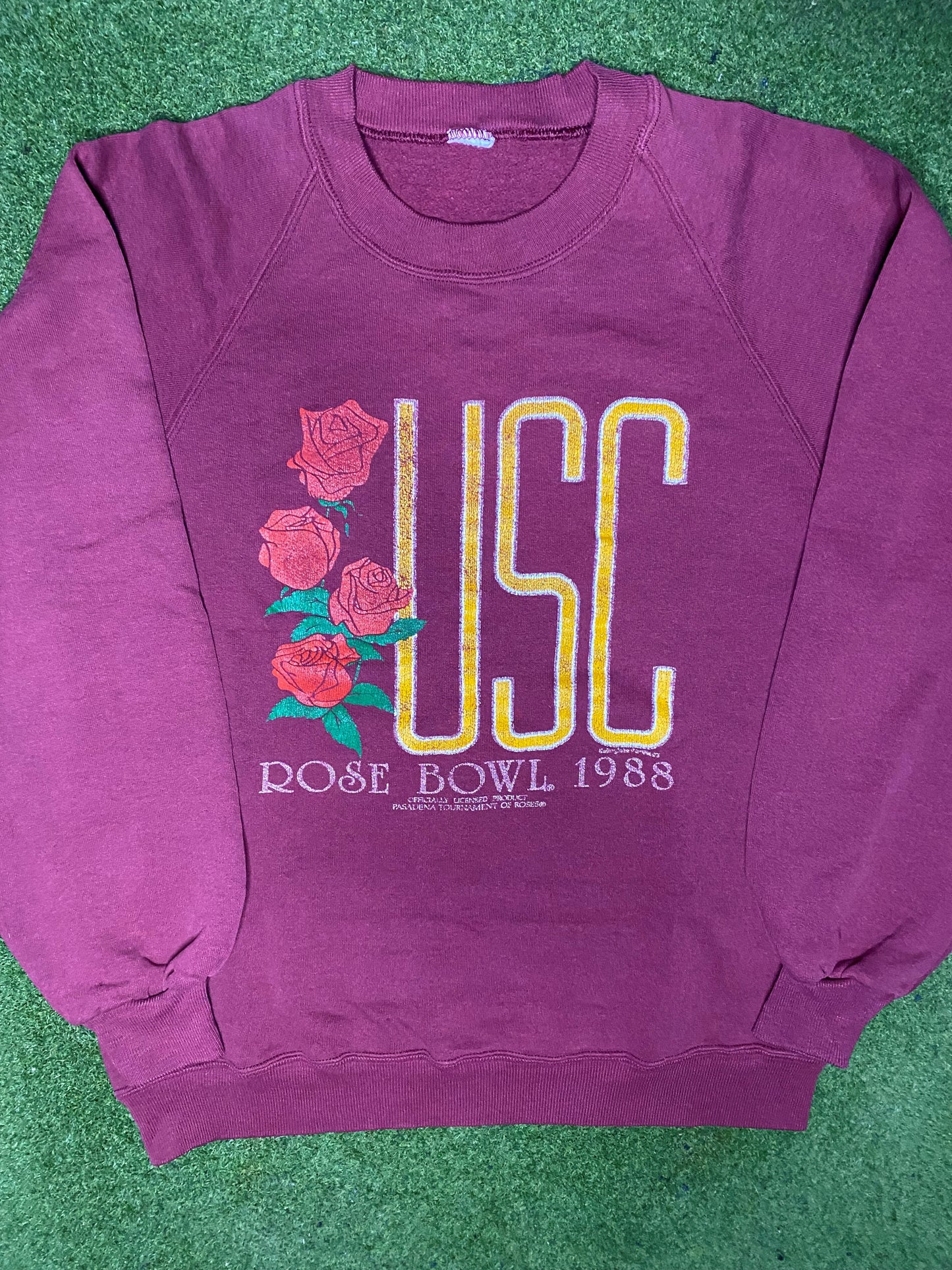 1988 USC Trojans - Rose Bowl - Vintage College Sweatshirt (Medium) - Gametime Vintage