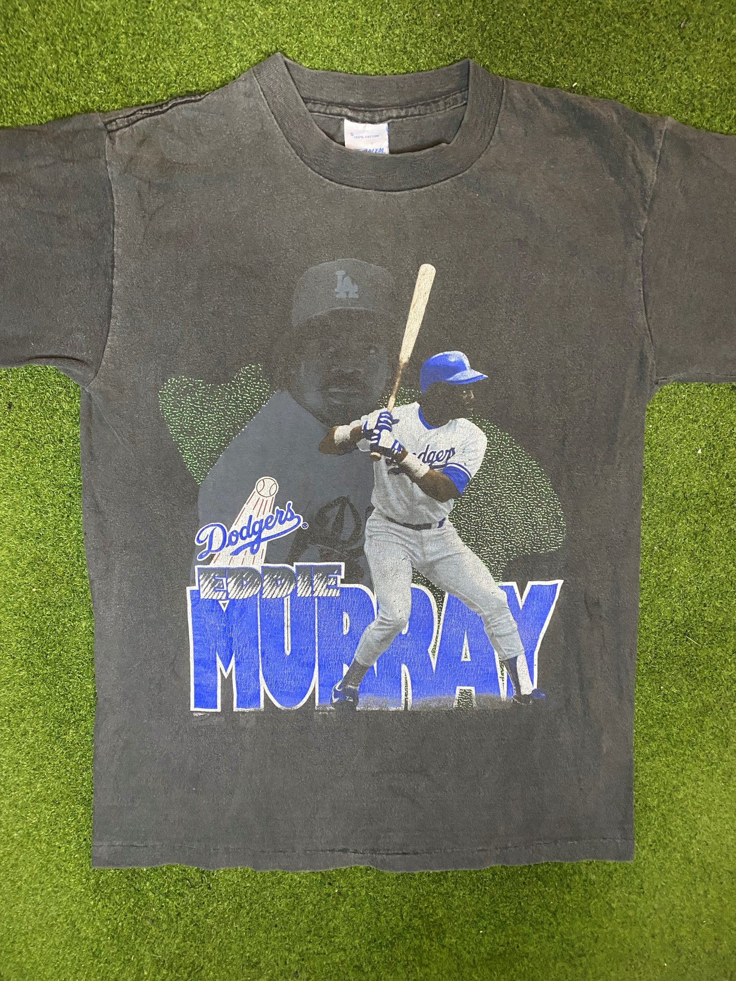 1989 Los Angeles Dodgers - Eddie Murray - Vintage MLB Player T-Shirt (Small) - Gametime Vintage