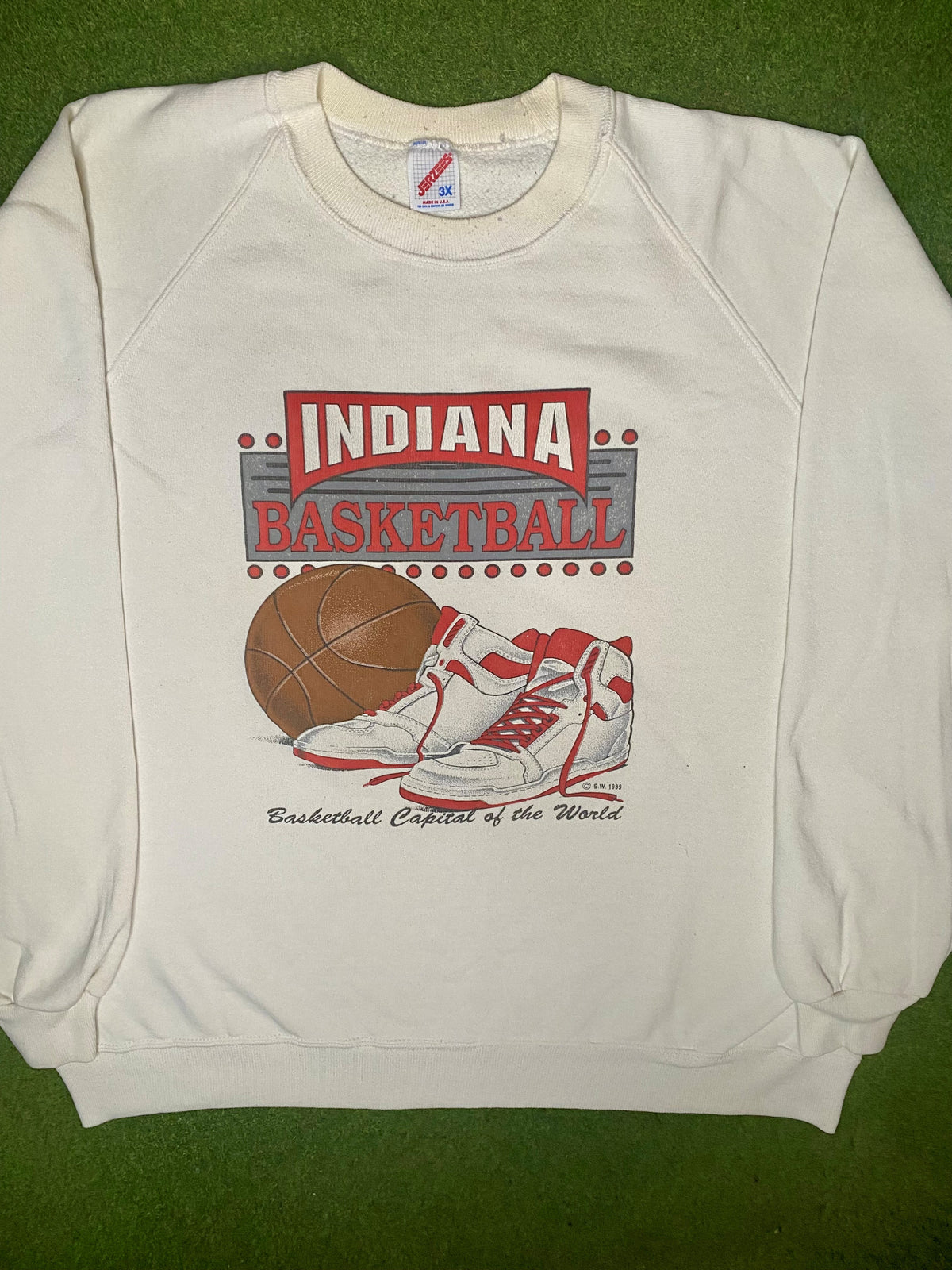 Sudadera vintage (3XL) de los Indiana Hoosiers de 1989 - Capital del baloncesto universitario