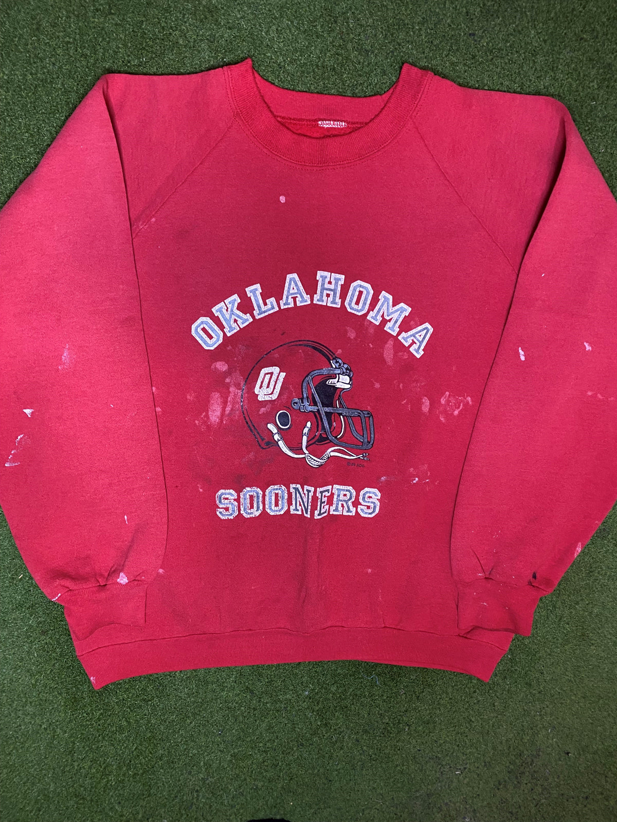 1989 Oklahoma Sooners - Vintage College Football Sweatshirt (Large) - Gametime Vintage