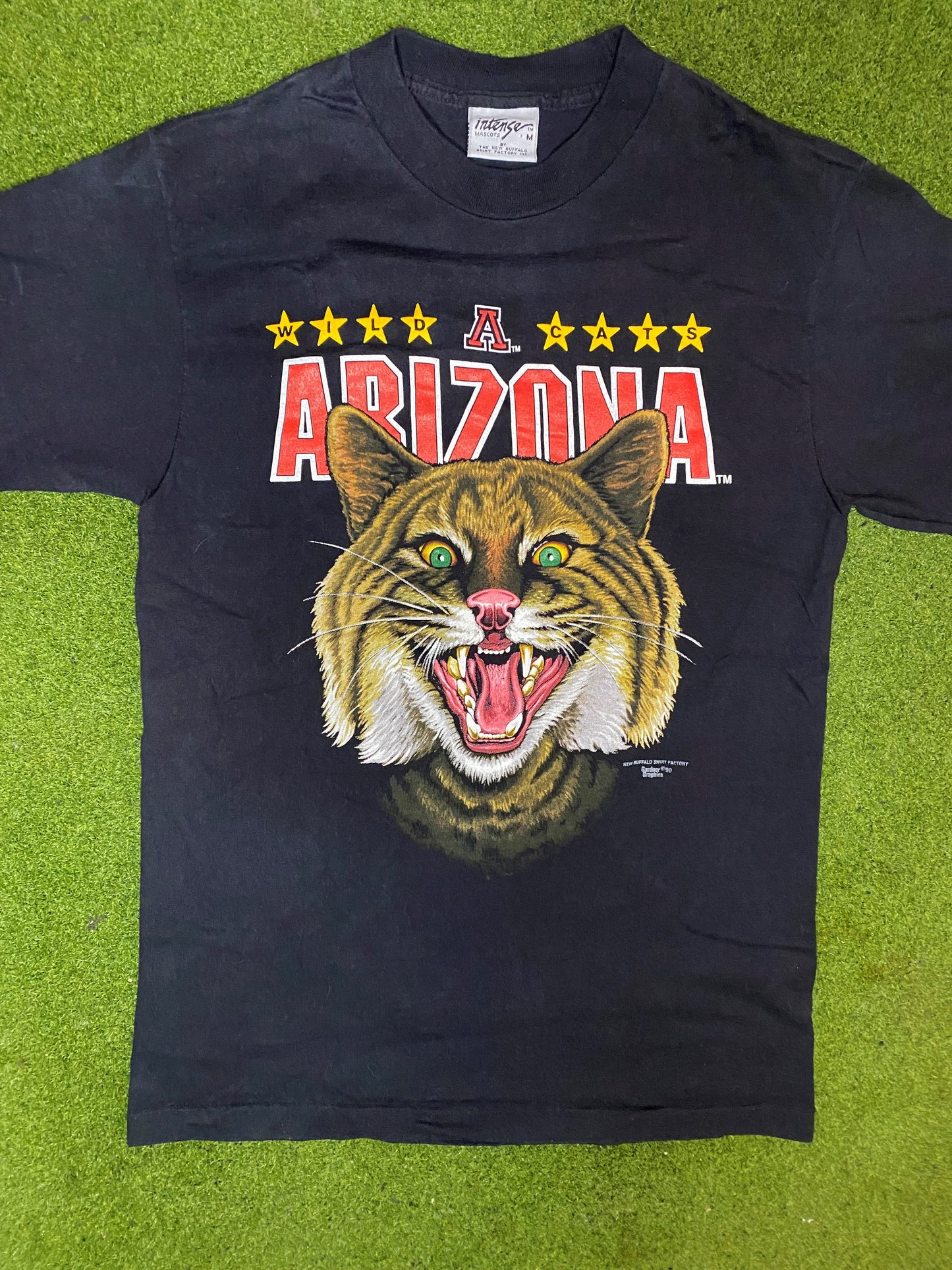 1990 Arizona Wildcats - Vintage College T-Shirt (Medium) - Gametime Vintage