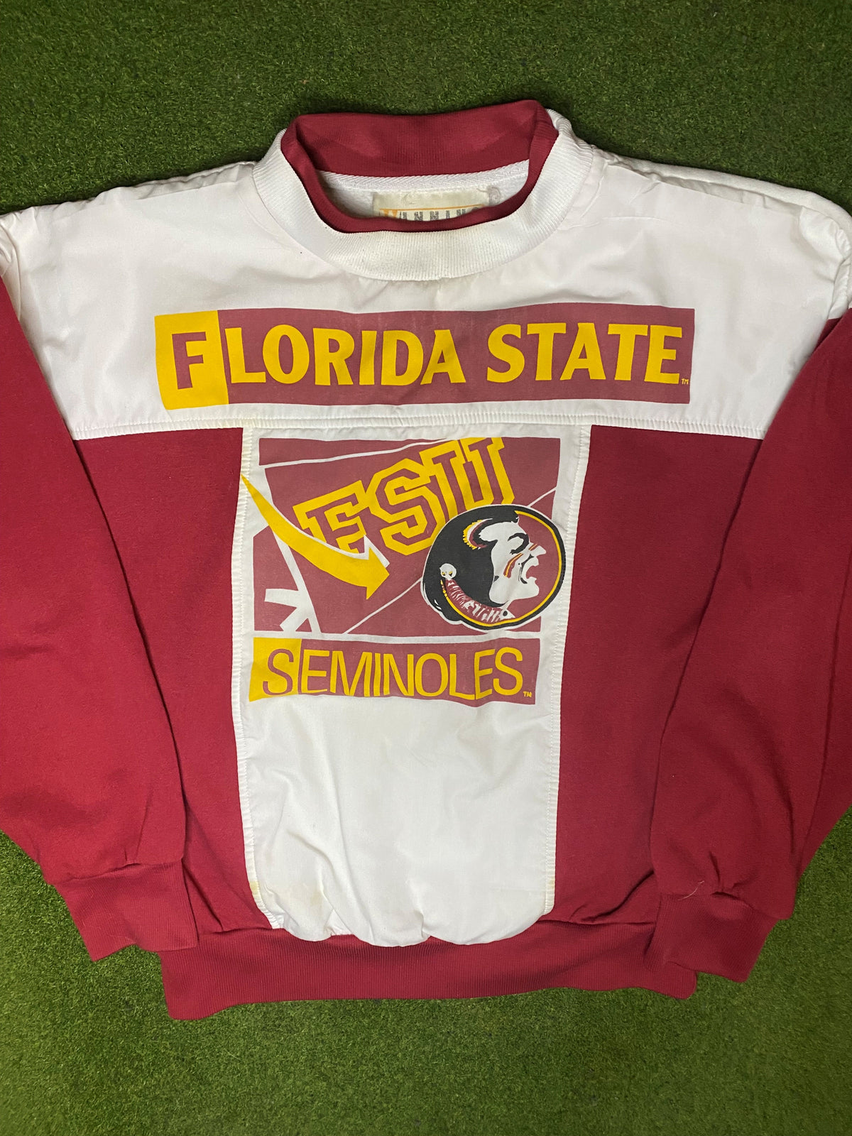 1990 Florida State Seminoles - Vintage College Sweatshirt (Medium) - Gametime Vintage