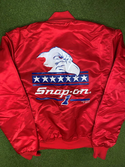 1990 Snap-On - Preferred Customer - Vintage Bomber Jacket (Large) - Gametime Vintage