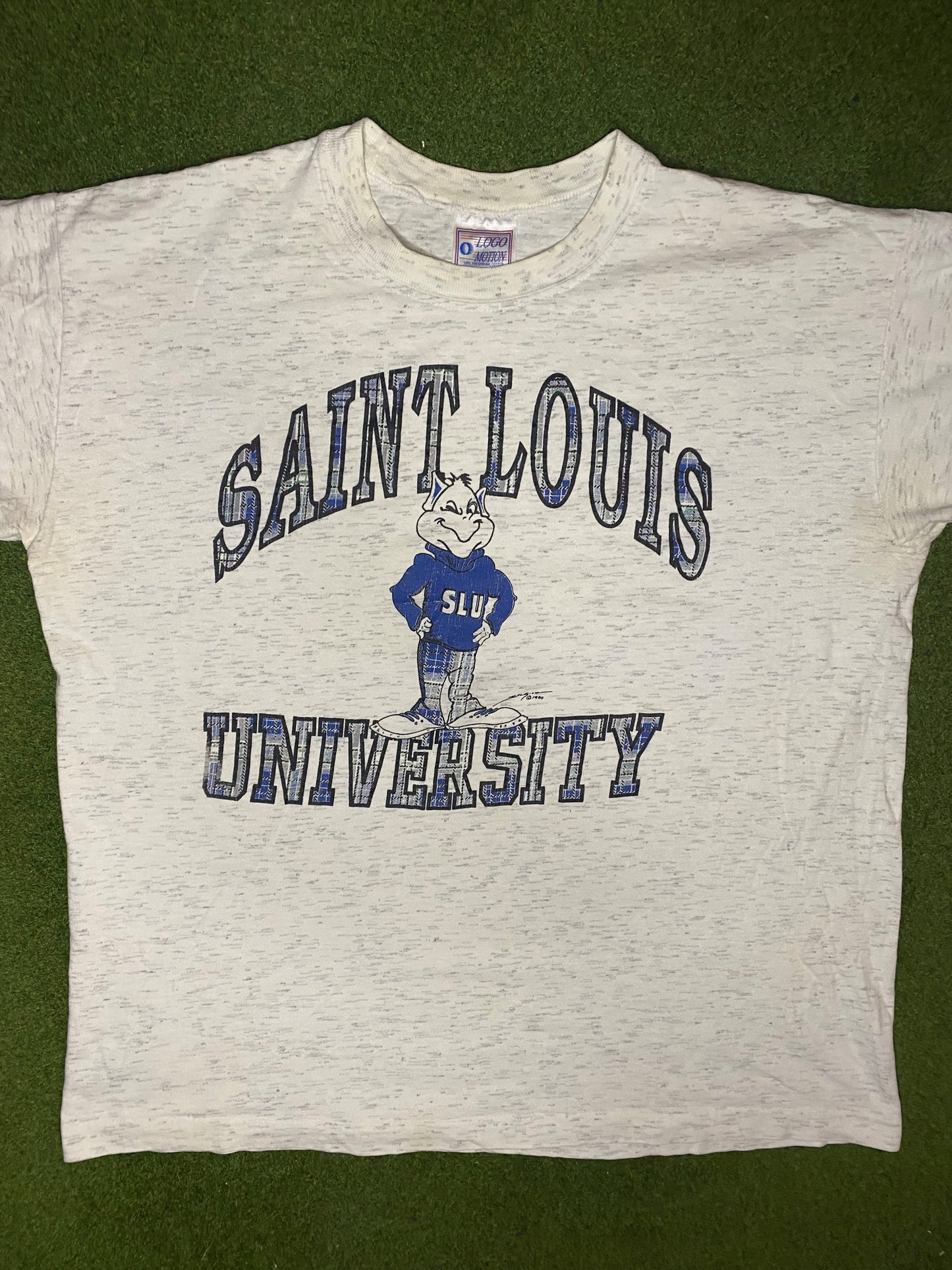 1990 St. Louis Billikens - Vintage College Tee (XL) - Gametime Vintage