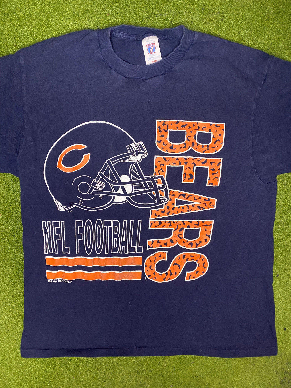 1991 Chicago Bears - Vintage NFL T Shirt (XL) - Gametime Vintage