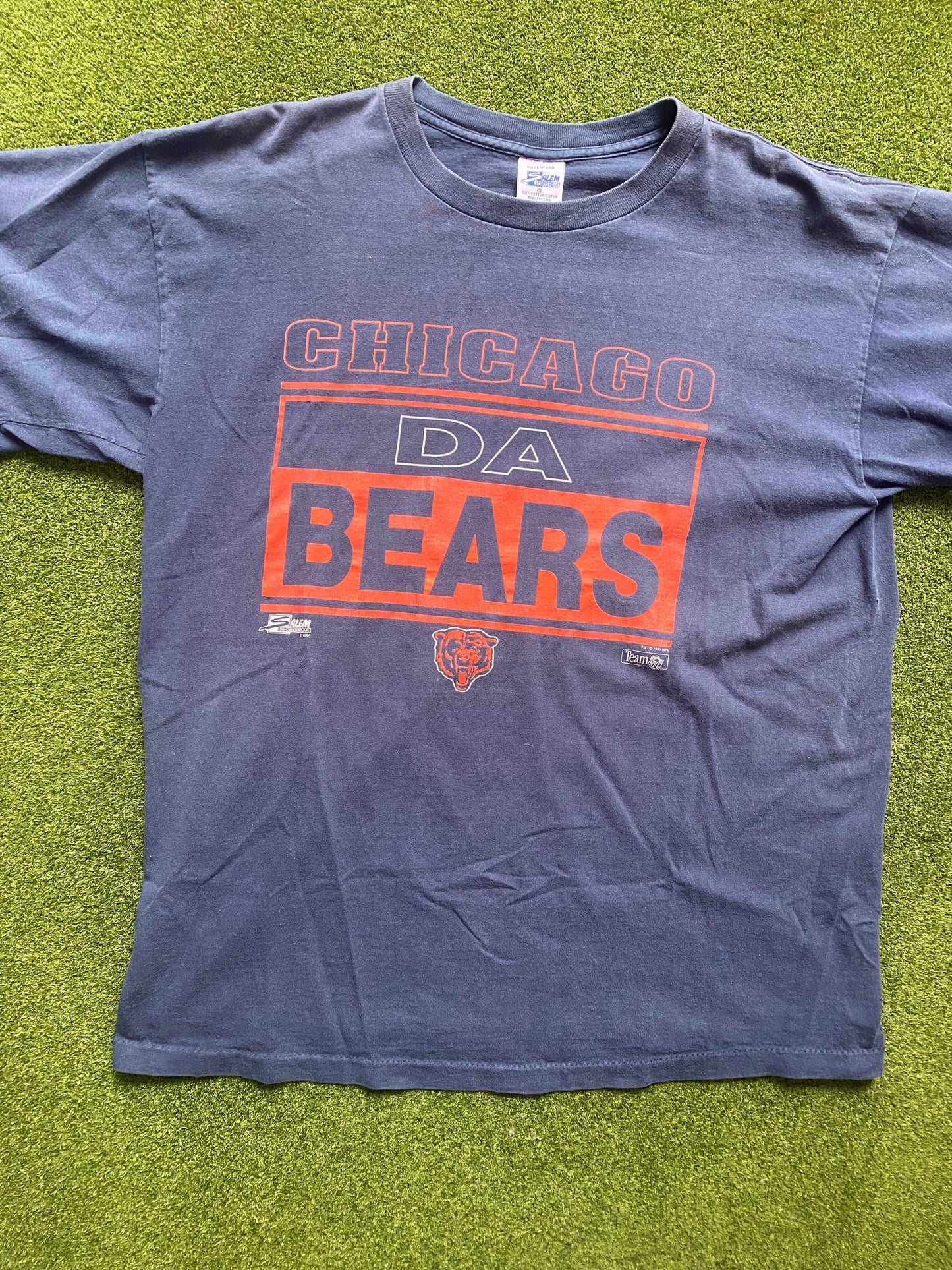 1991 Chicago Bears - Da Bears - Vintage NFL Tee Shirt (XL) - Gametime Vintage
