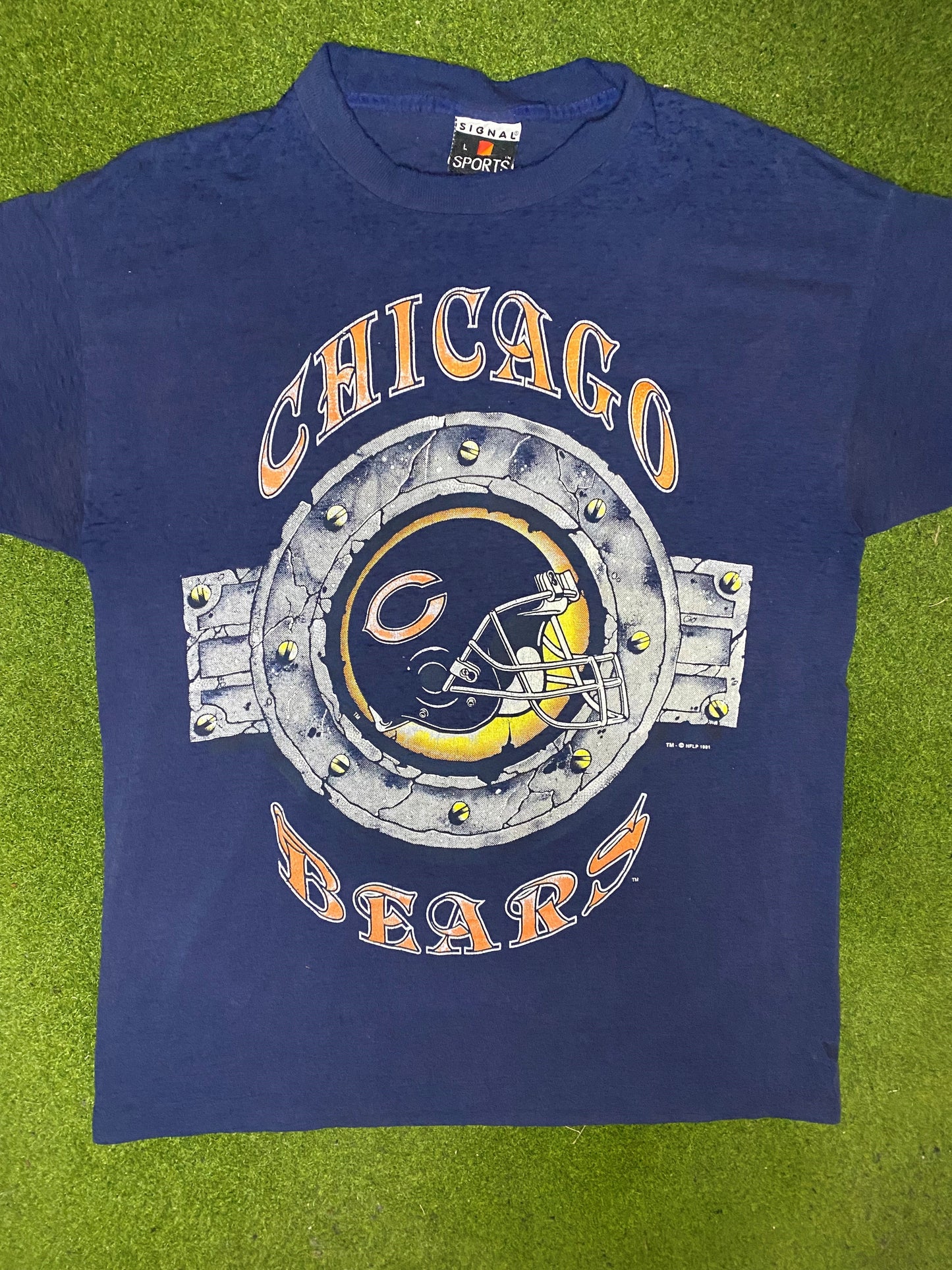 1991 Chicago Bears - Vintage NFL T-Shirt (Large) - Gametime Vintage
