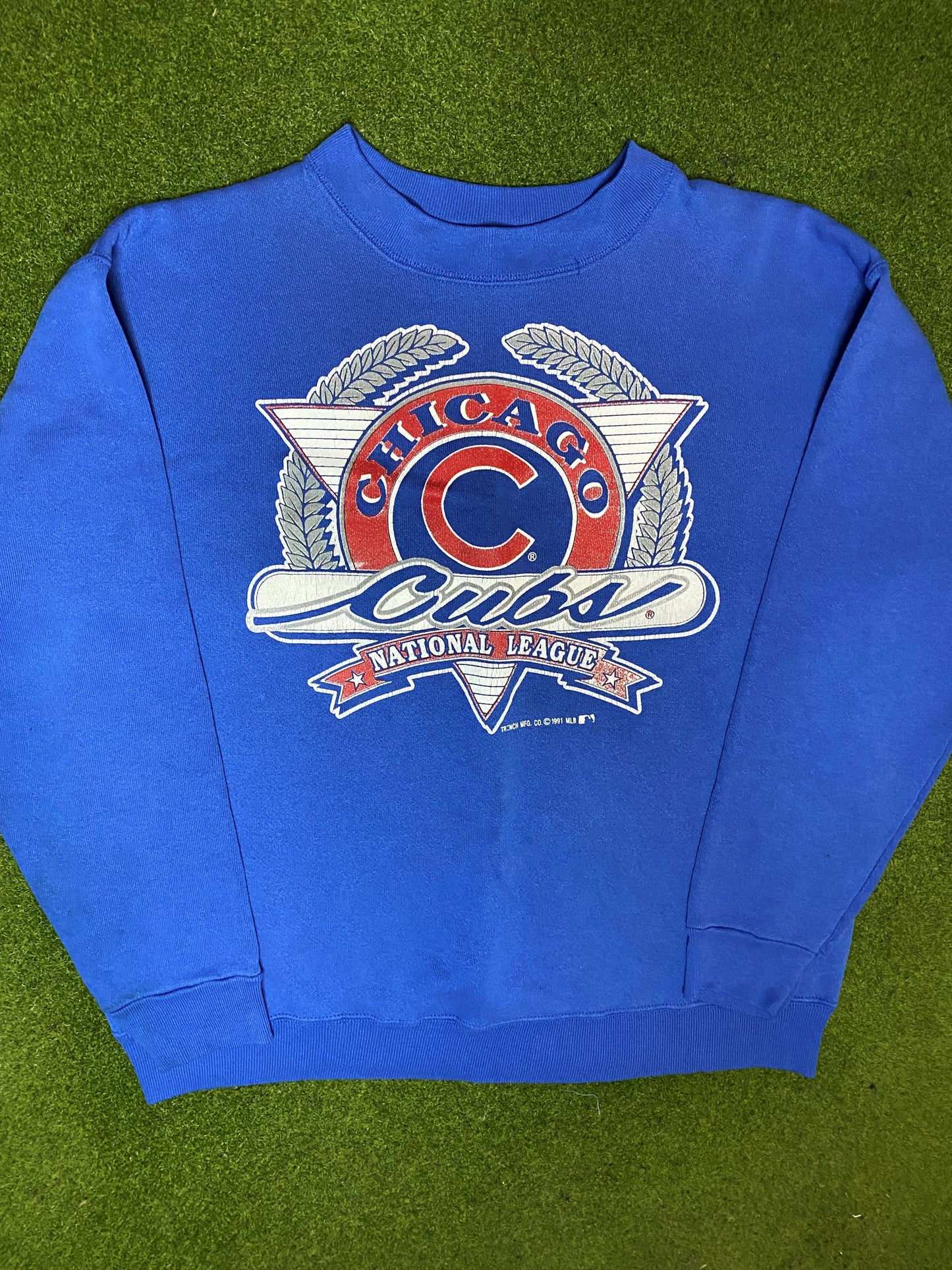 1991 Chicago Cubs - Vintage MLB Crewneck Sweatshirt (Medium) - Gametime Vintage