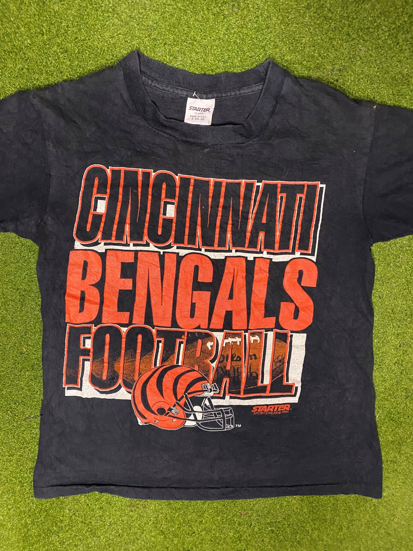 1991 Cincinnati Bengals - Vintage NFL Tee (Small) - Gametime Vintage
