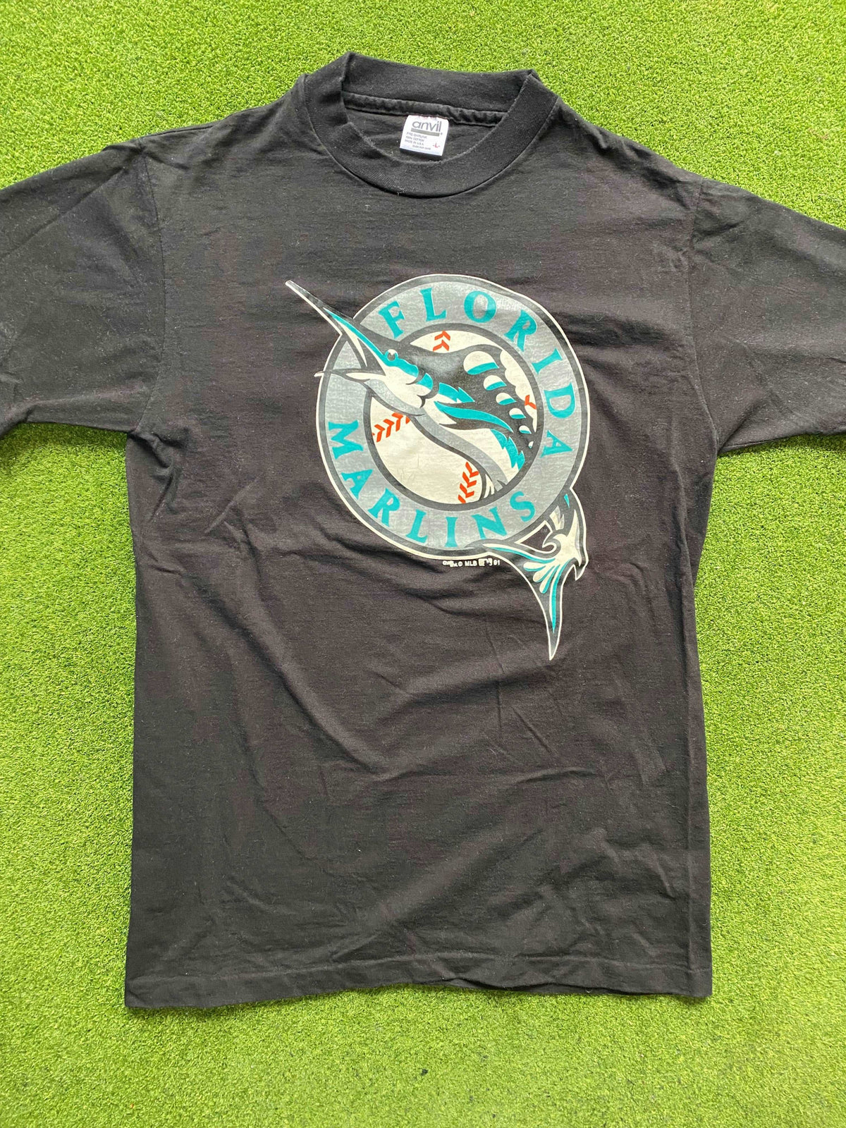1991 Florida Marlins - Vintage MLB T-Shirt (Large) - Gametime Vintage