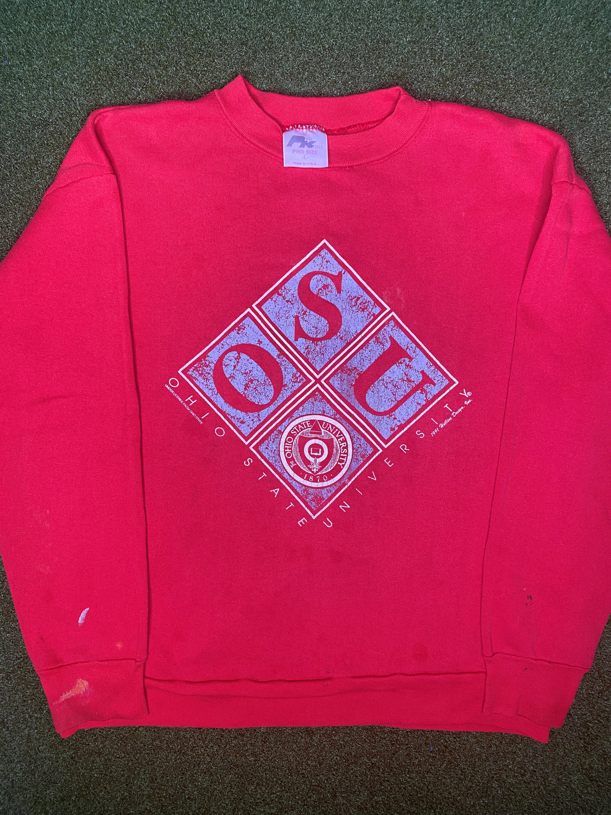 1991年俄亥俄州立七叶树队 - 复古大学卫衣 (大码)