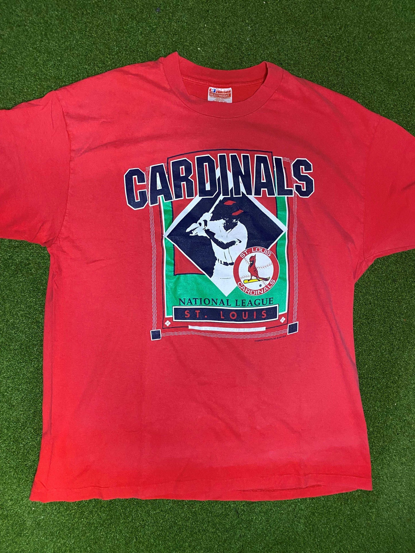 1991 St. Louis Cardinals - Vintage MLB Tee Shirt (XL) - Gametime Vintage