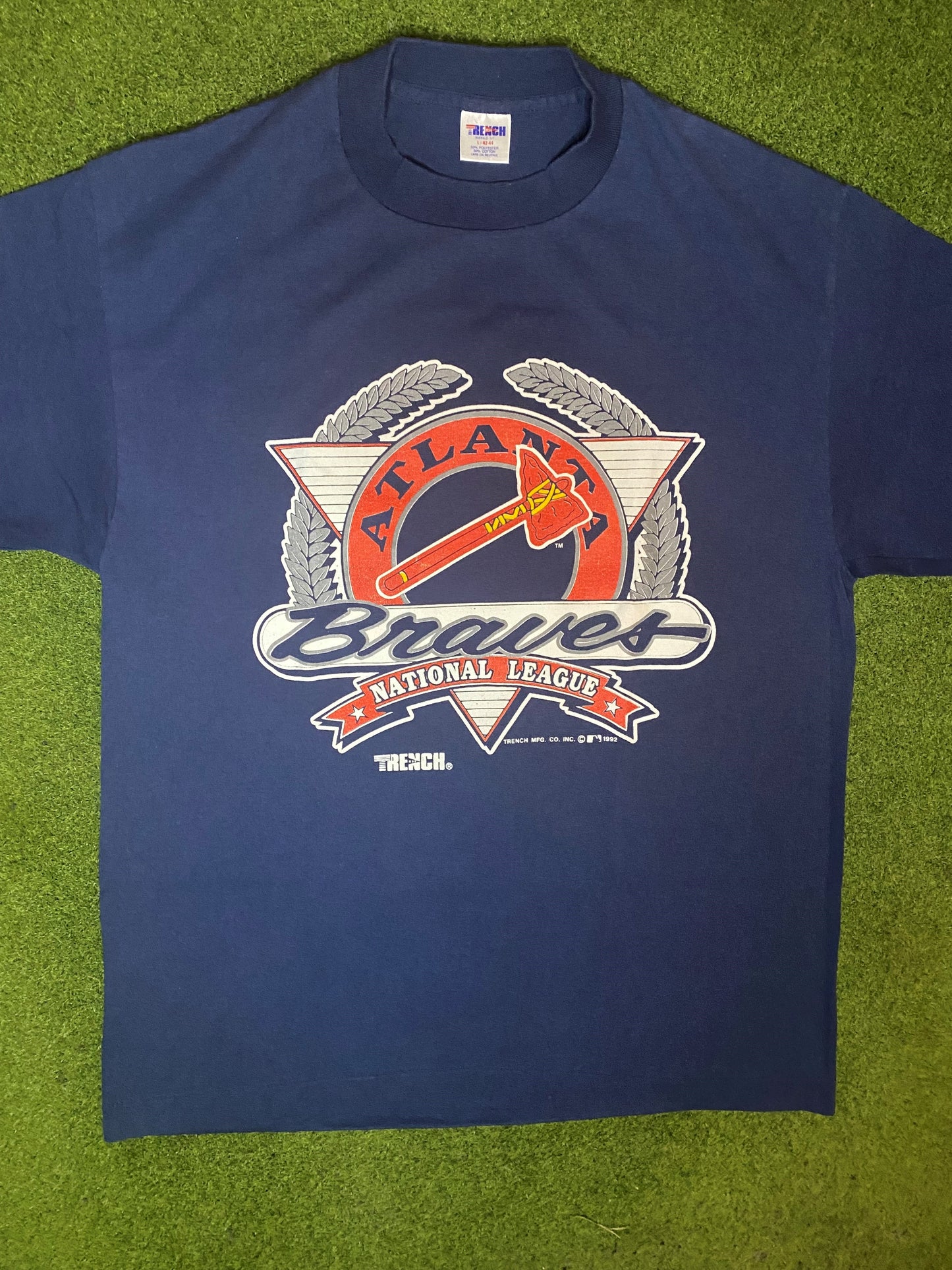 1992 Atlanta Braves - Vintage MLB T-Shirt (Large) - Gametime Vintage