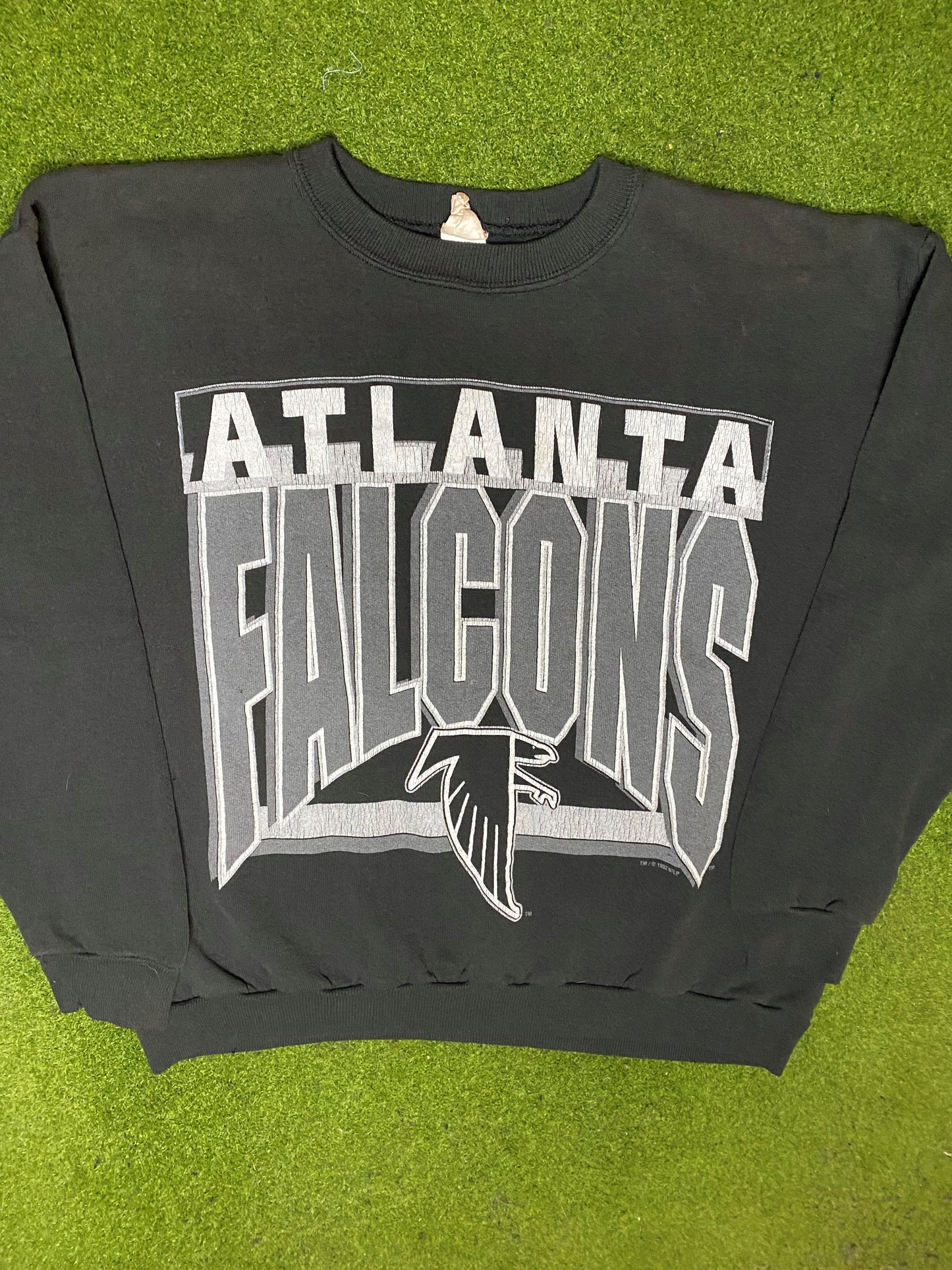 1992 Atlanta Falcons - Vintage NFL Sweatshirt (Medium) - Gametime Vintage