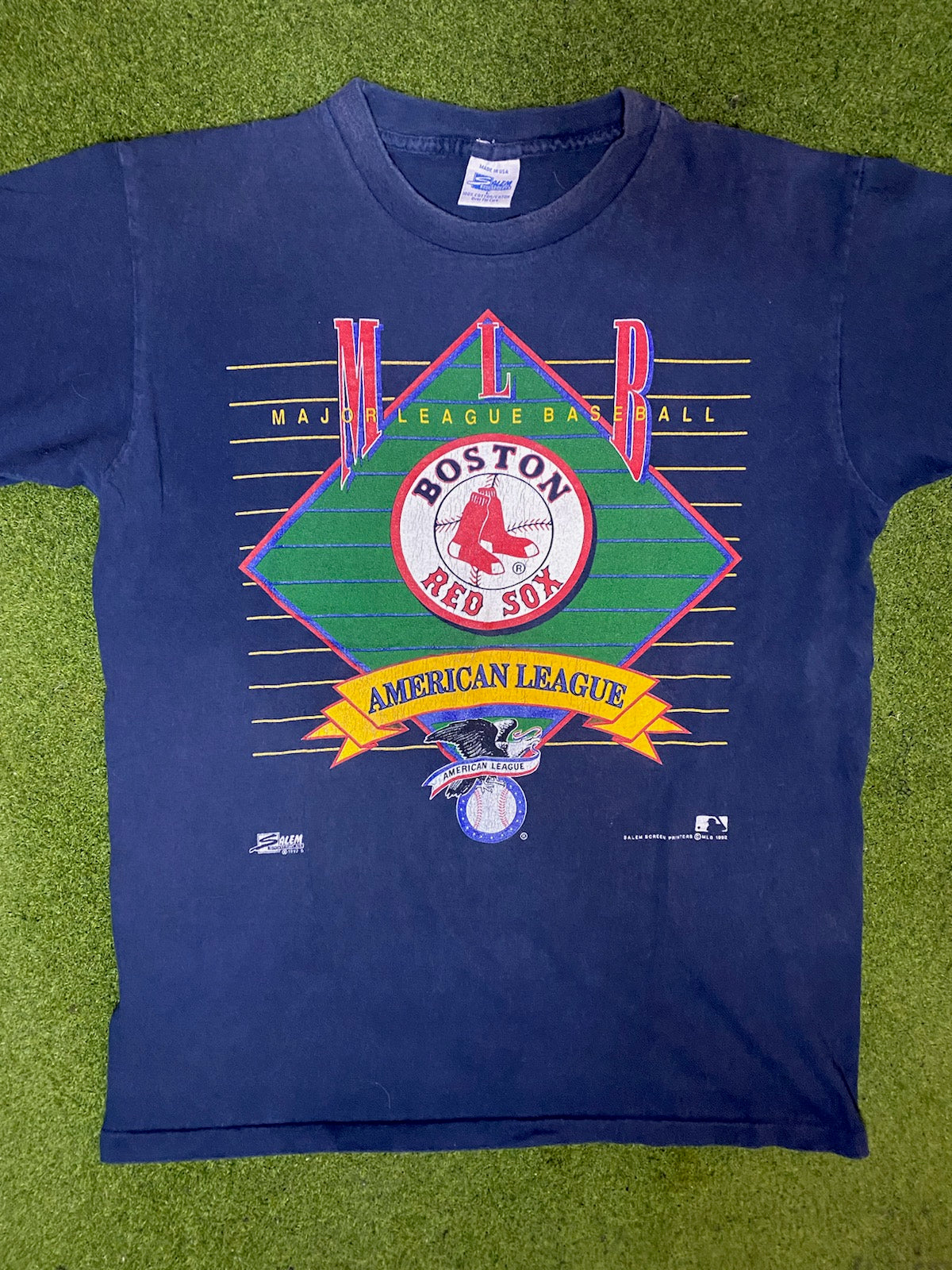 90s Boston Red Sox - Vintage MLB T-Shirt (Large) - Gametime Vintage