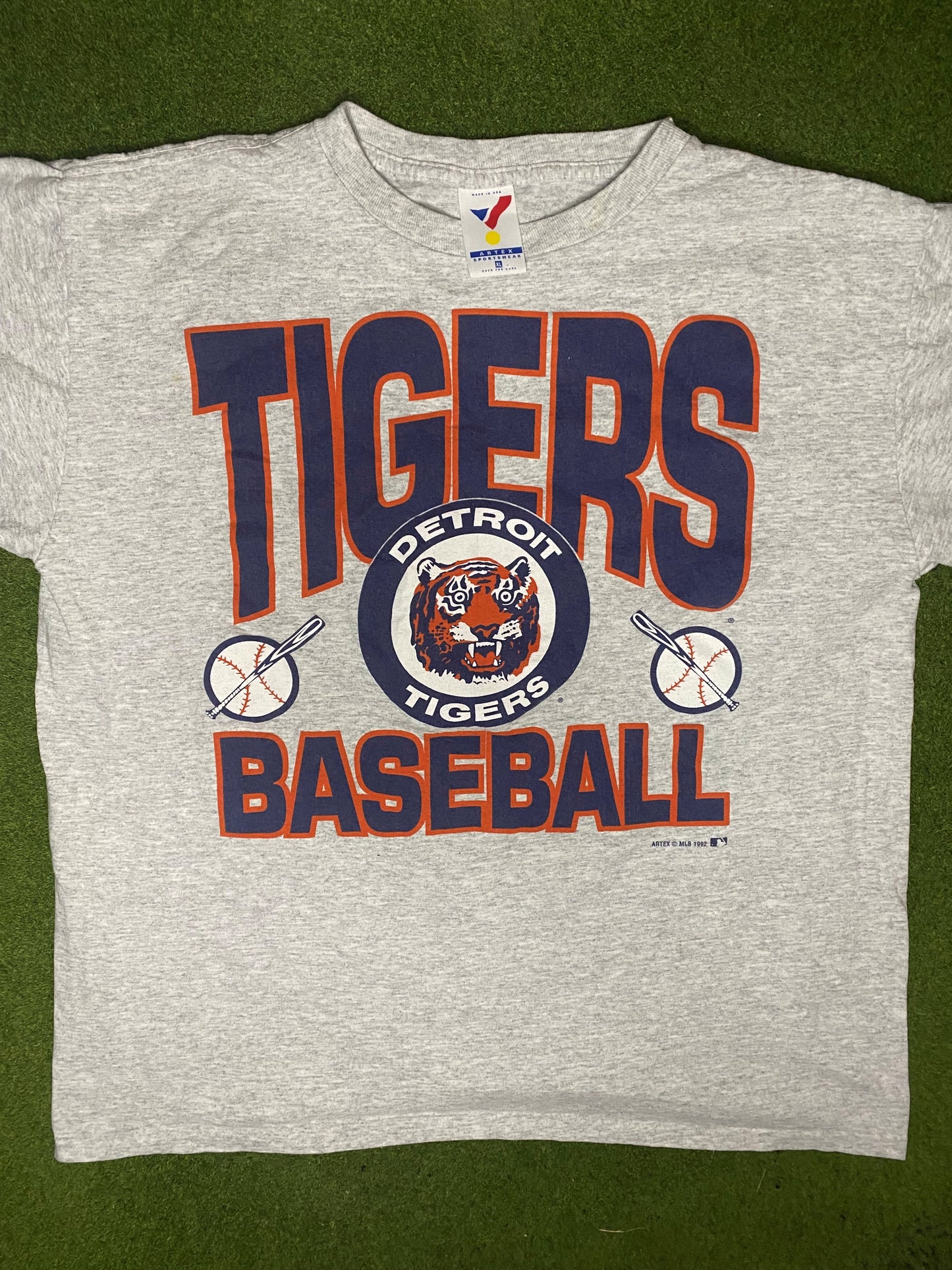1992 Detroit Tigers - Vintage MLB T Shirt (XL) - Gametime Vintage