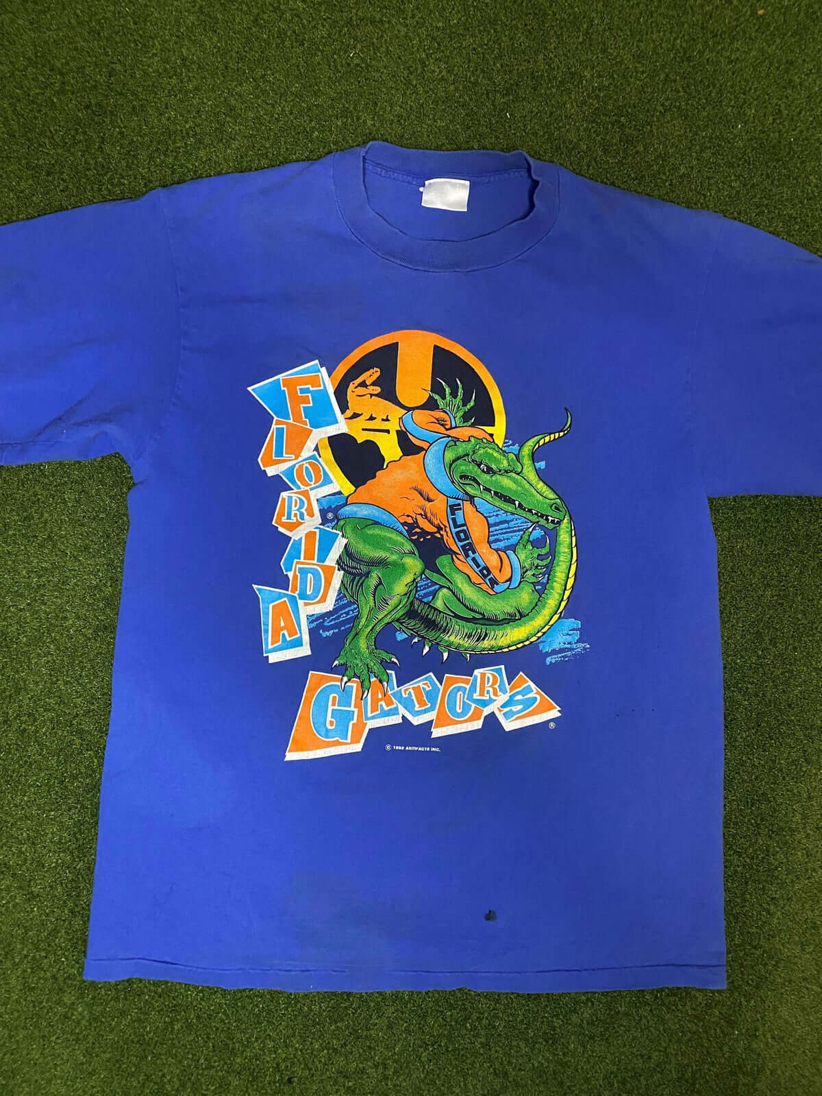1992 Florida Gators - Big Logo - Vintage College Tee Shirt (Large) - Gametime Vintage