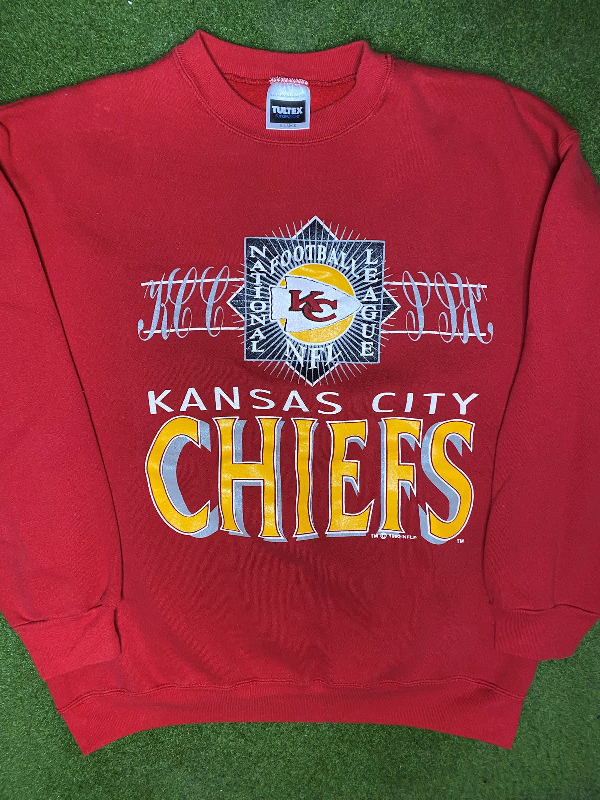 1992 Kansas City Chiefs - Vintage NFL Sweatshirt (XL) - Gametime Vintage