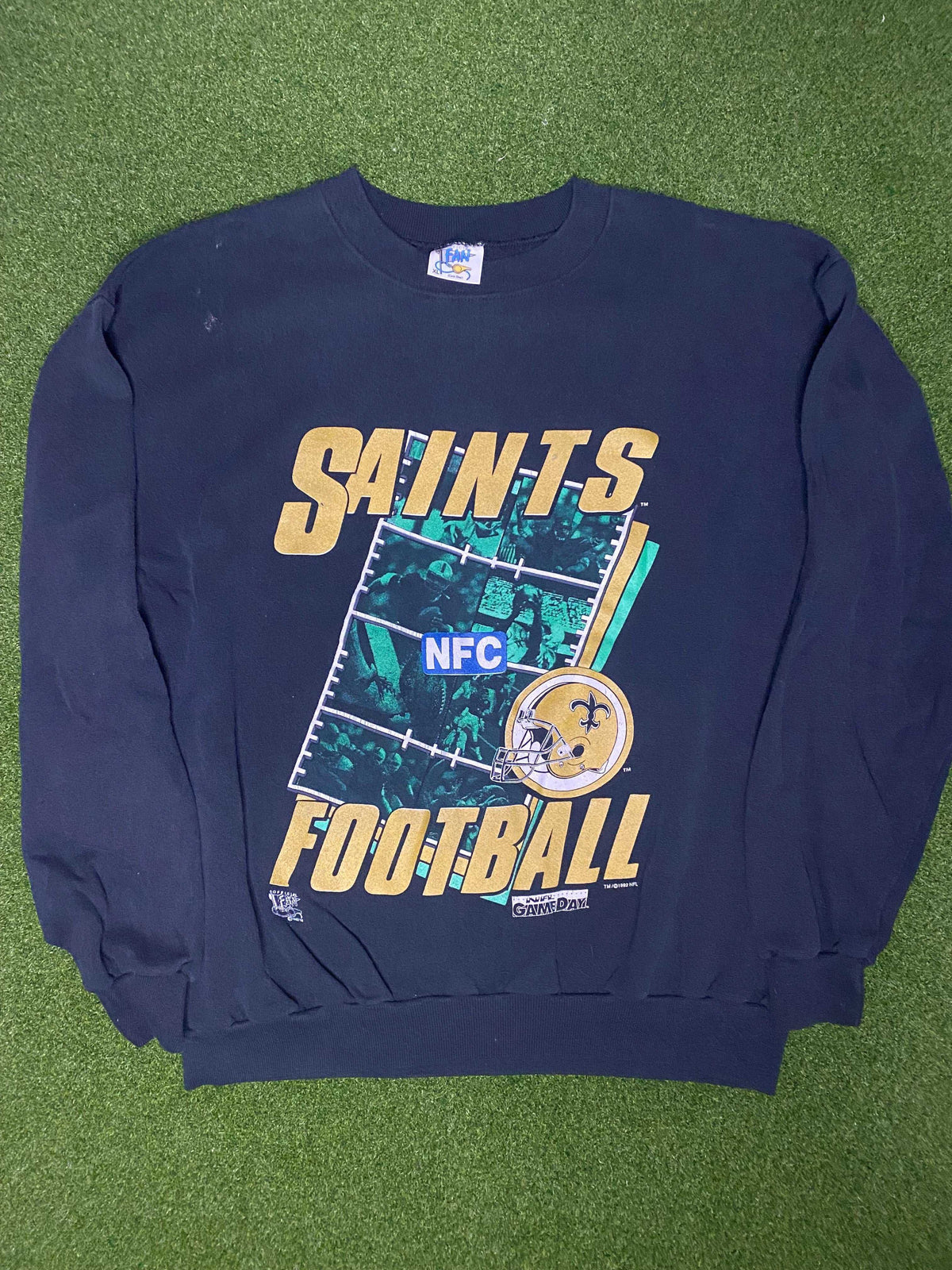 1992 New Orleans Saints - Vintage NFL Crewneck (XL) - Gametime Vintage