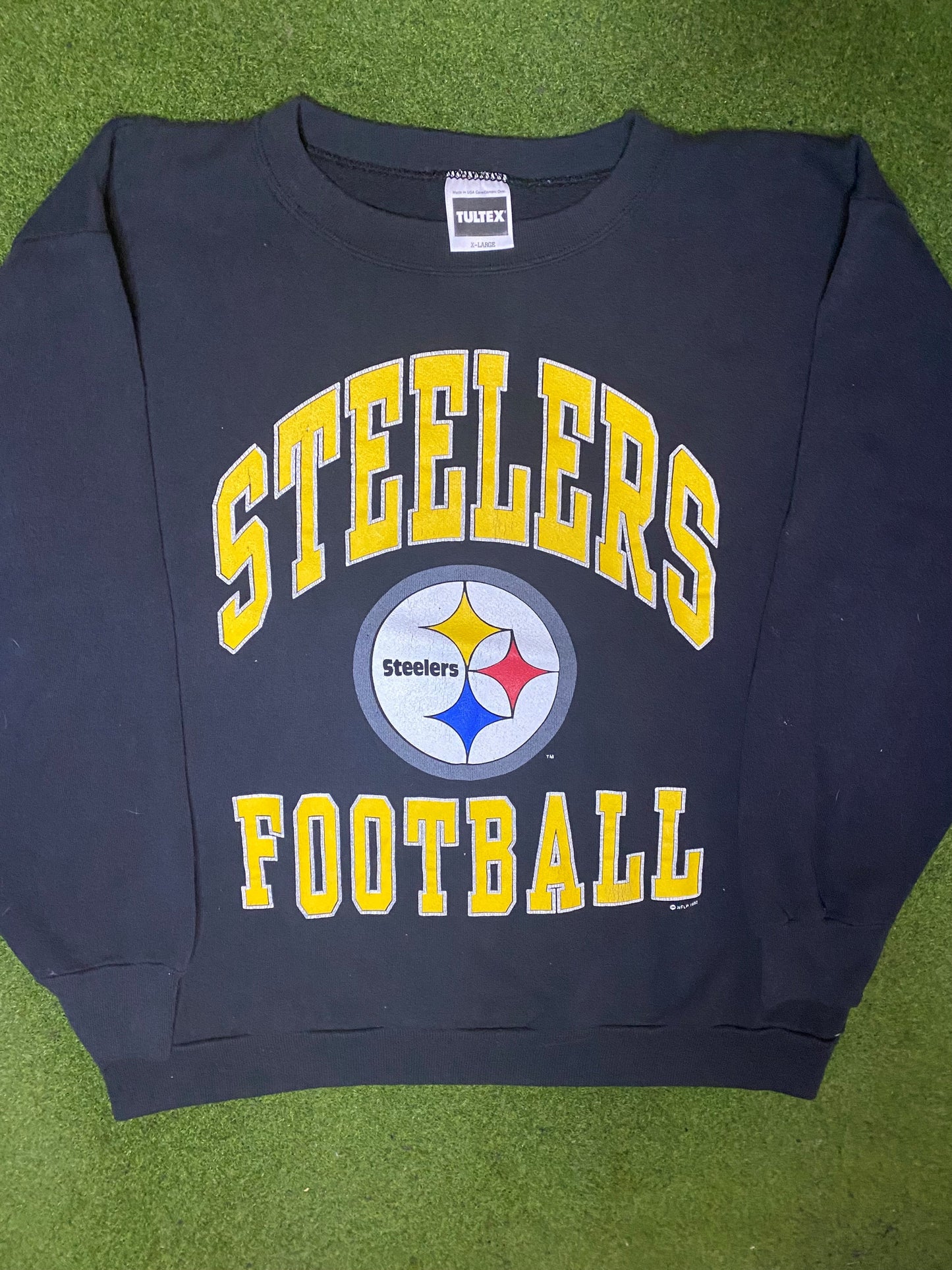 1992 Pittsburgh Steelers - Vintage NFL Sweatshirt (XL) - Gametime Vintage