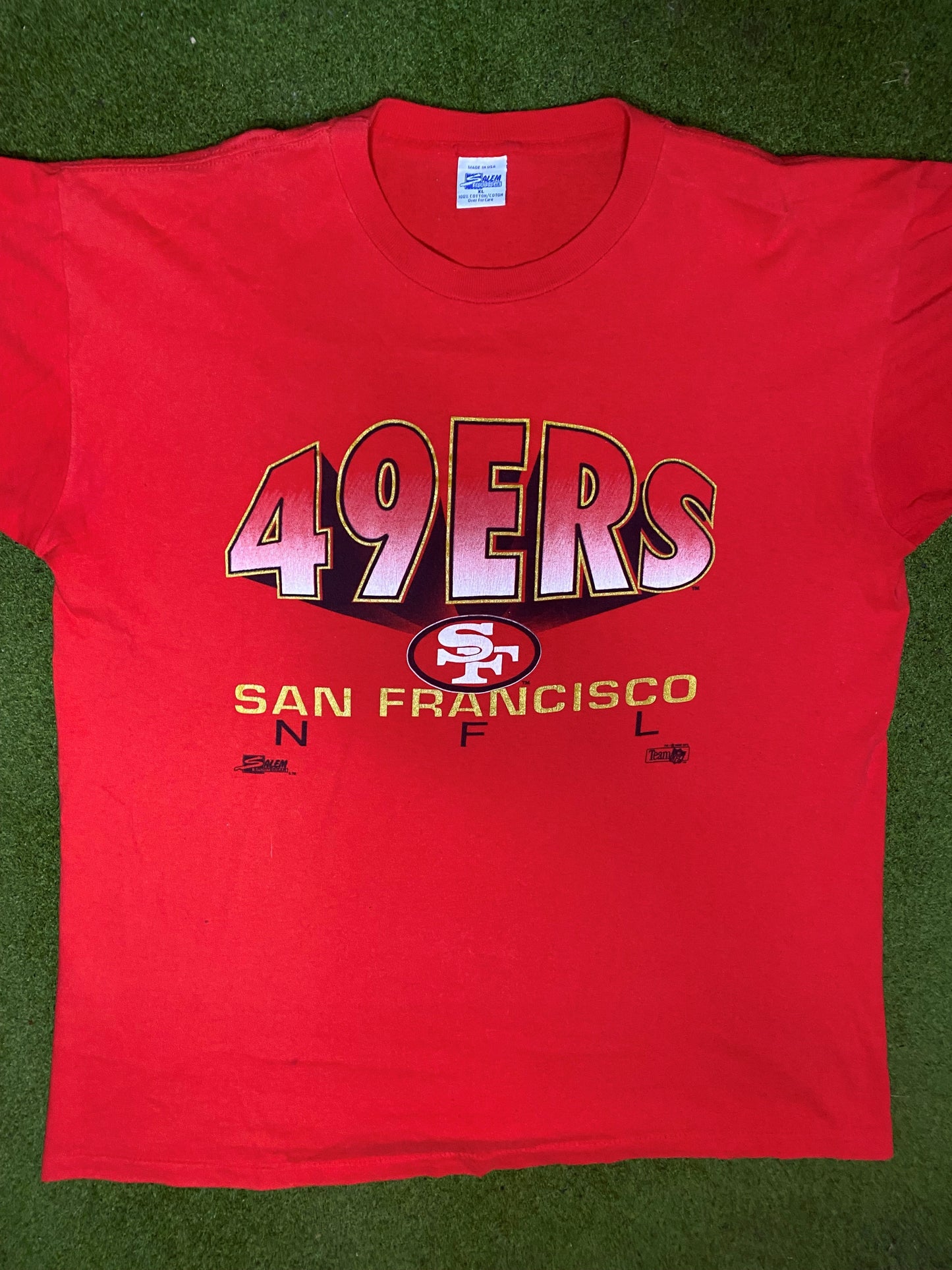 1992 San Francisco 49ers - Vintage NFL T-Shirt (XL) - Gametime Vintage