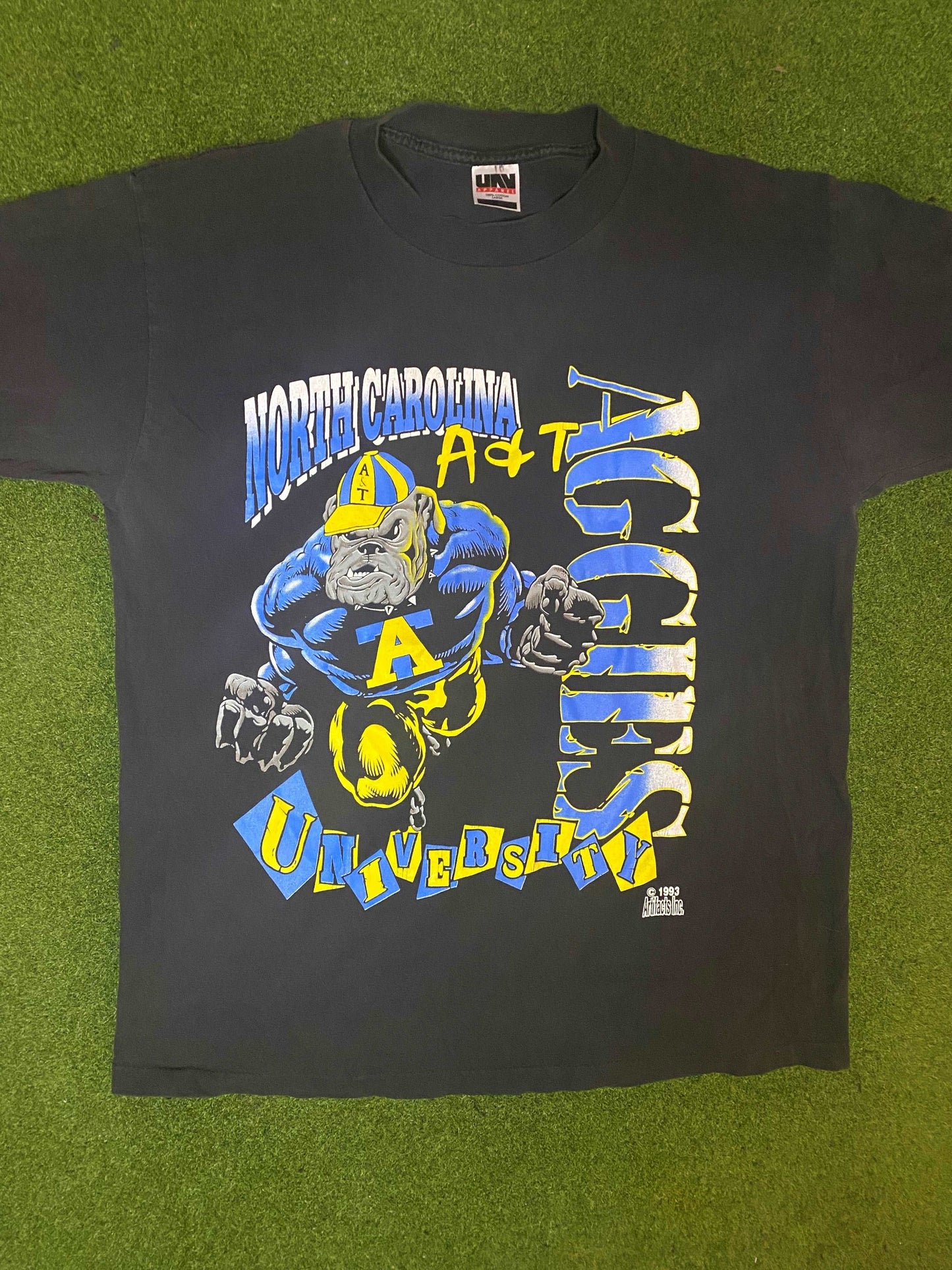 1993 North Carolina A&T Aggies - Vintage HBCU T-Shirt (Large) - Gametime Vintage