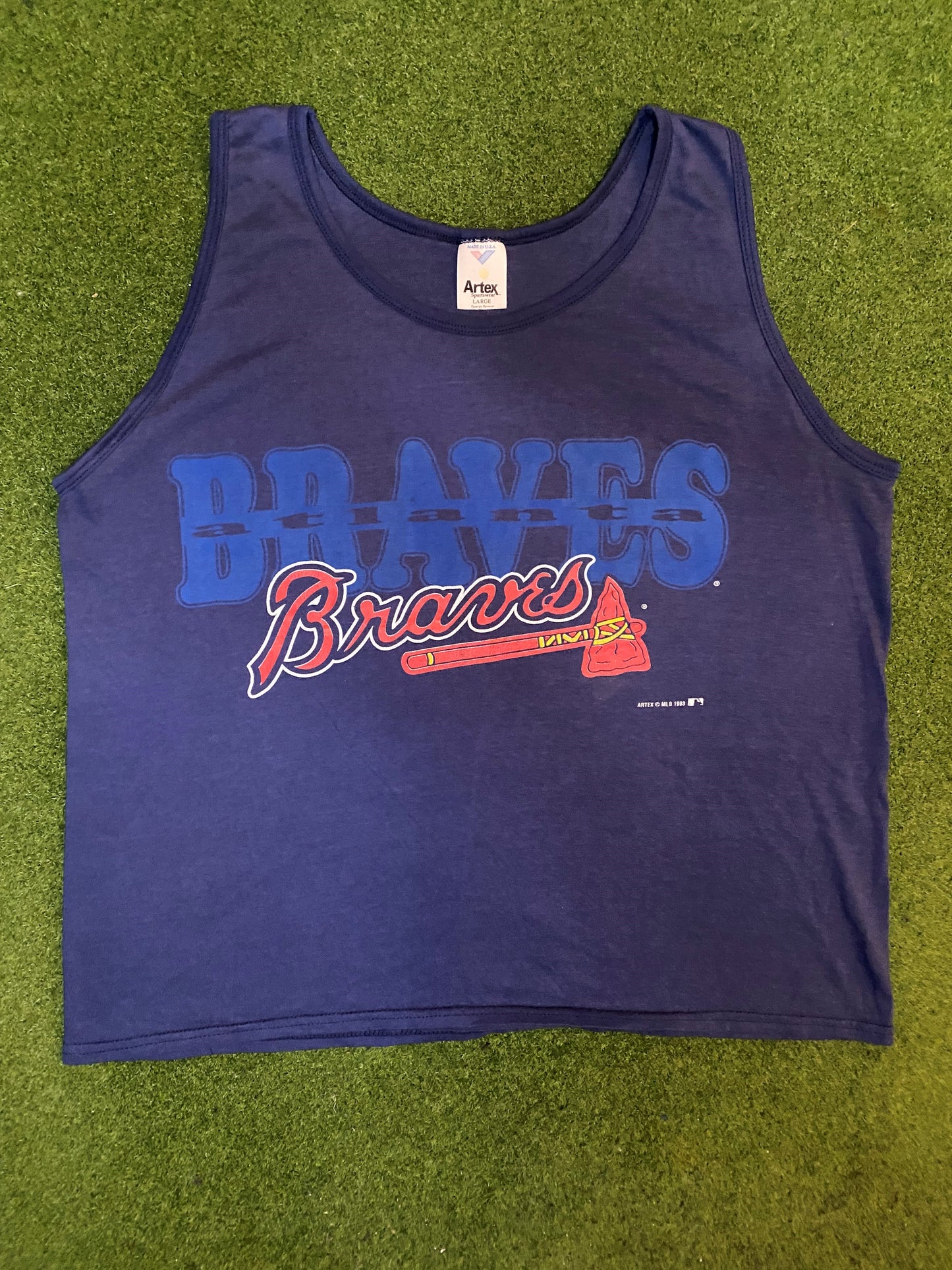 1993 Atlanta Braves - Vintage MLB Tank (Large) - Gametime Vintage